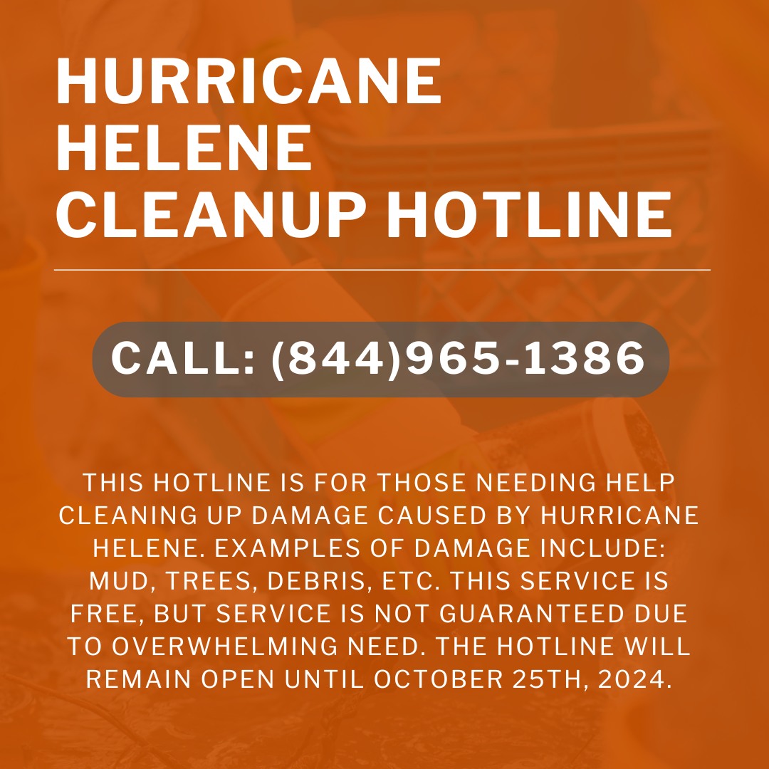 Greene - Please call (844)965-1386 if you are in need of cleanup