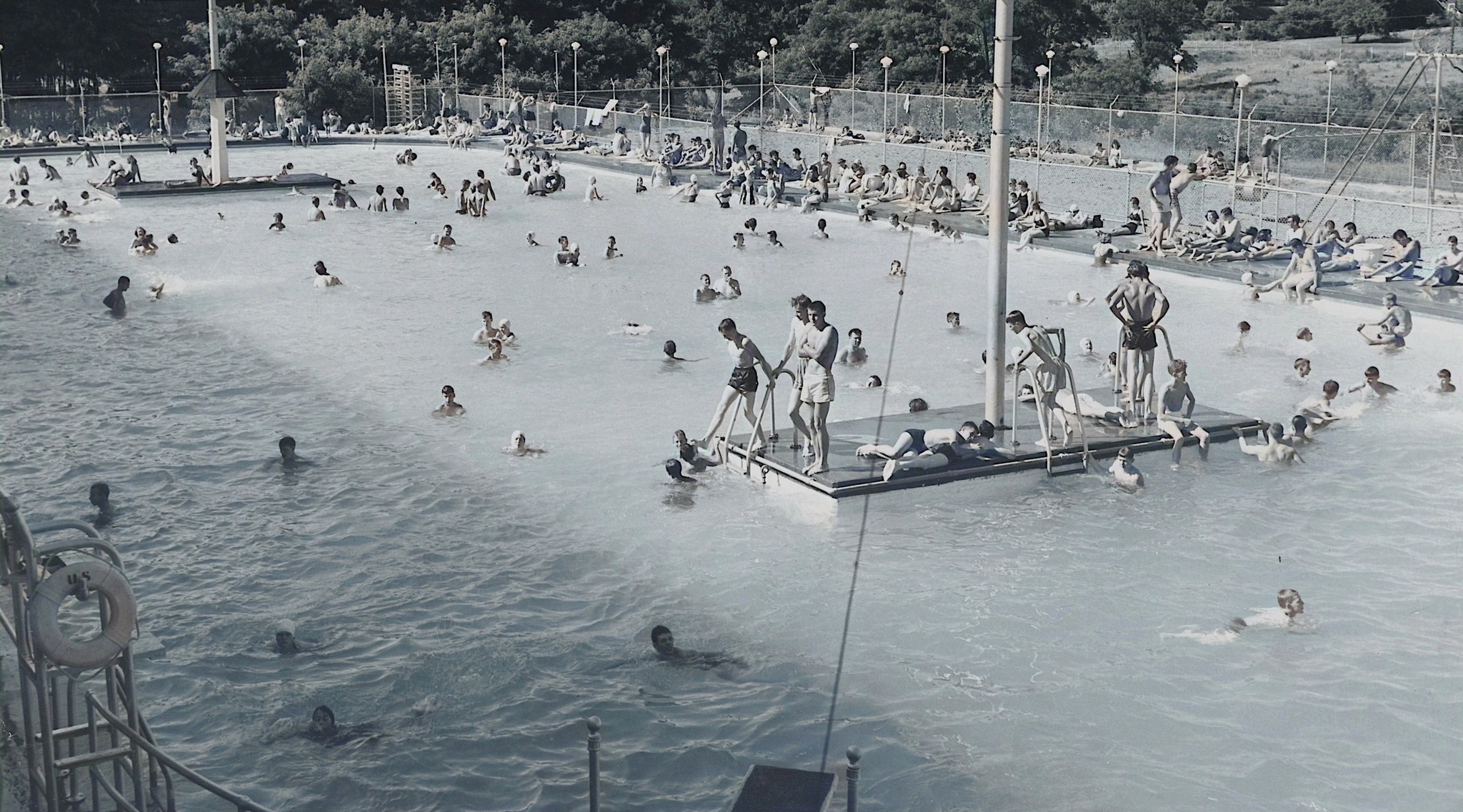 Midland outdoor pool in the 1950s-1960s