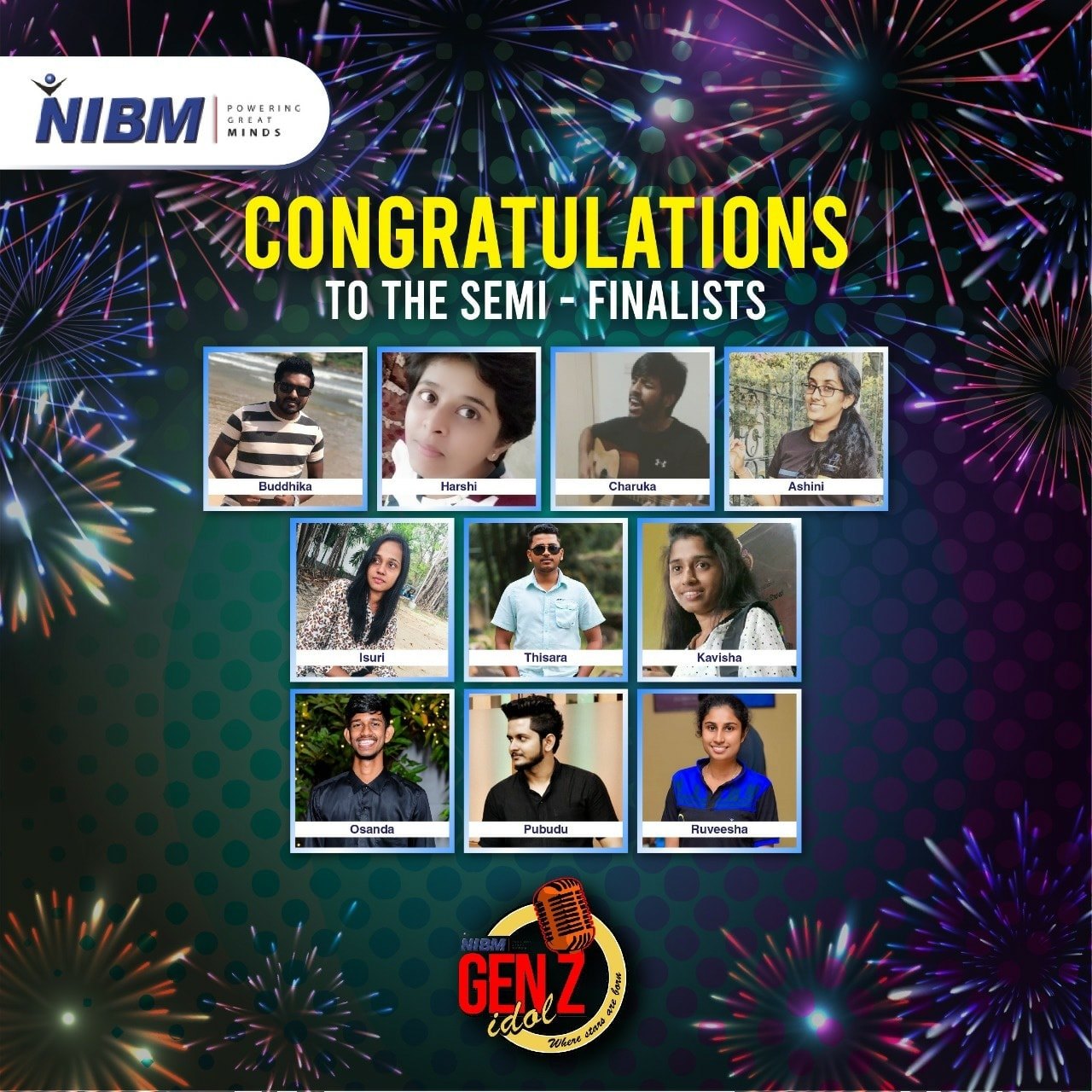 NIBM - Congratulations to the Semi Finalists of NIBM Gen Z... | Facebook