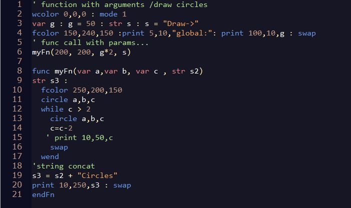 is this code a BASIC code be careful it is not same dialect