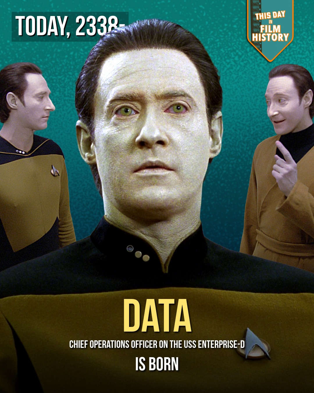This - Celebrating the Birth of Lieutenant Commander Data 🤖 Honoring ...