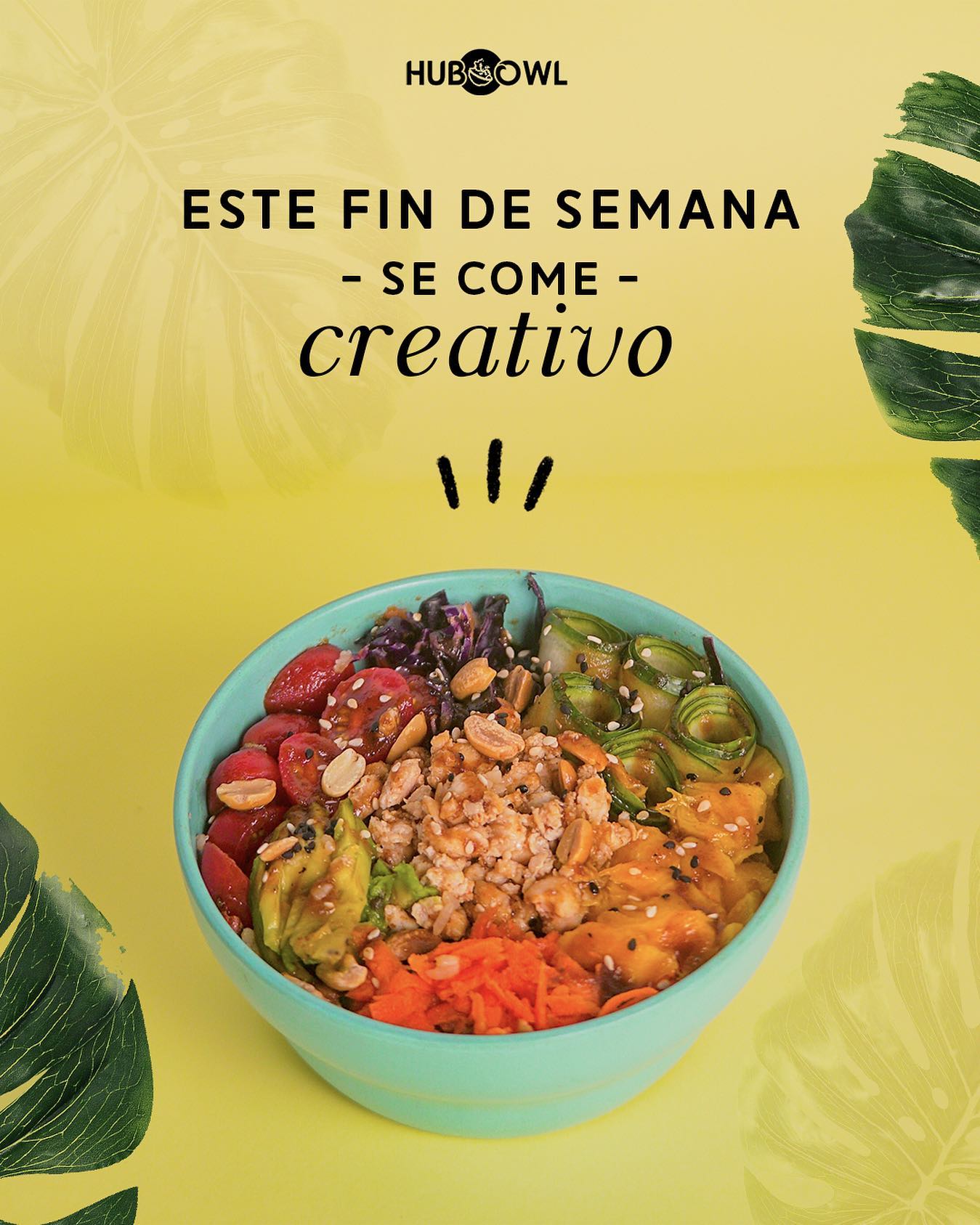 Hubowl - Hoy toca comer creativo 😋 en #Hubowl puedes armar... | Facebook