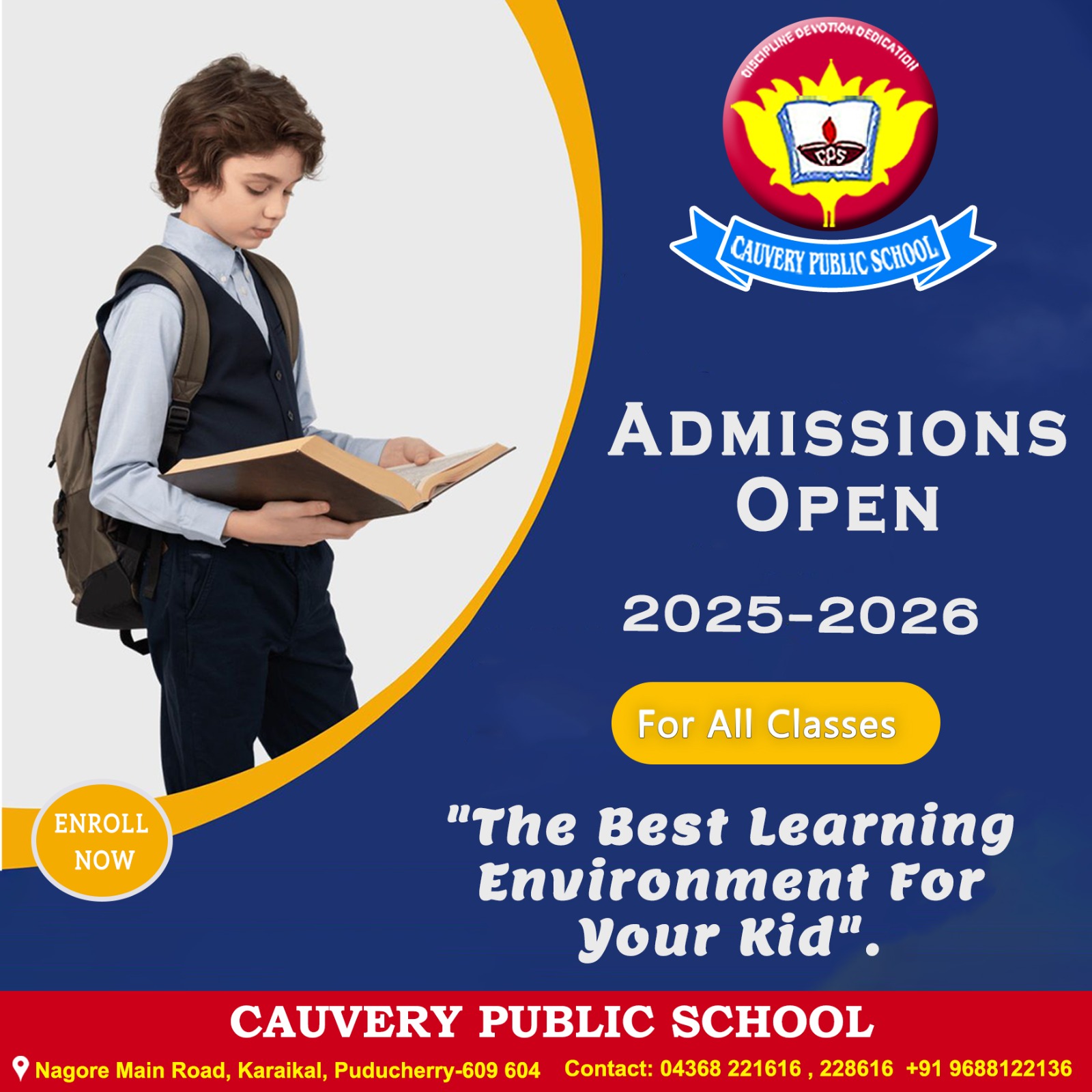 Cauvery - Admissions Open... 2025 - 2026 For All Classes Enroll Now ...