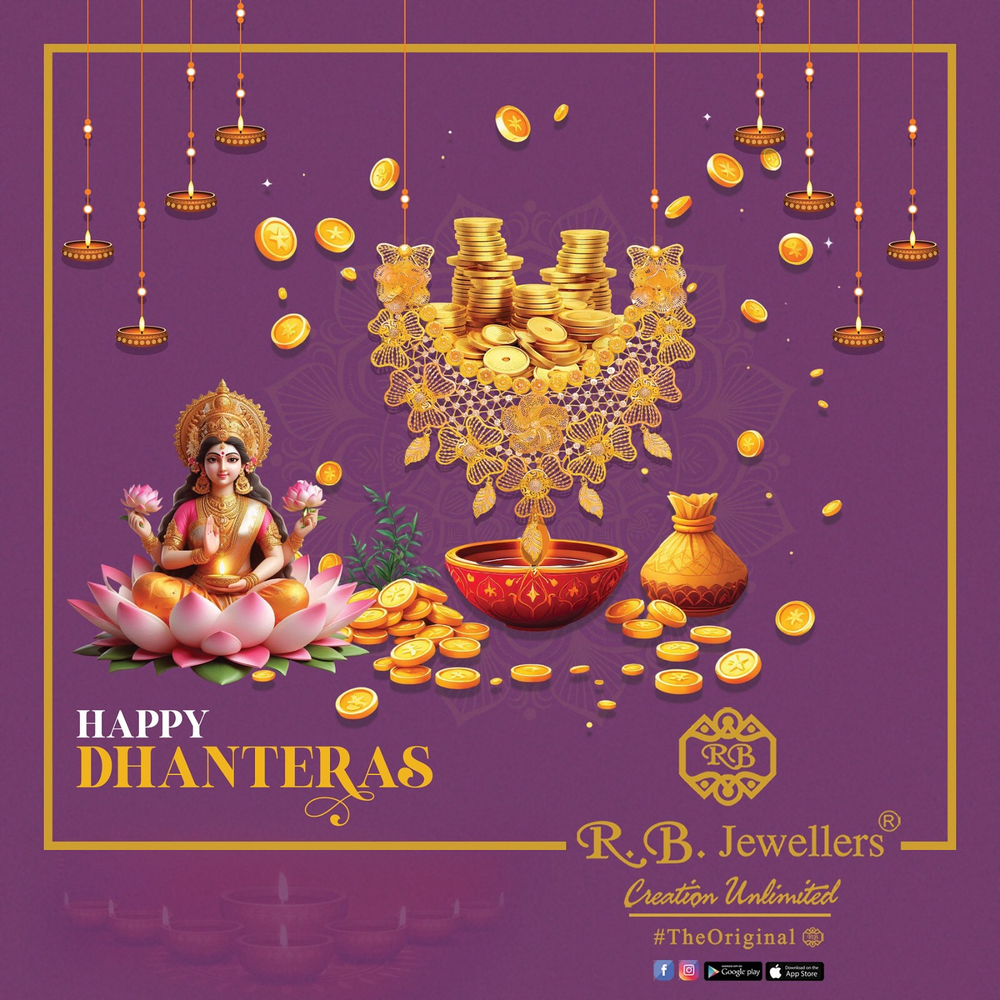 R.B.Jewellers - On this sacred day of Dhanteras, invite... | Facebook