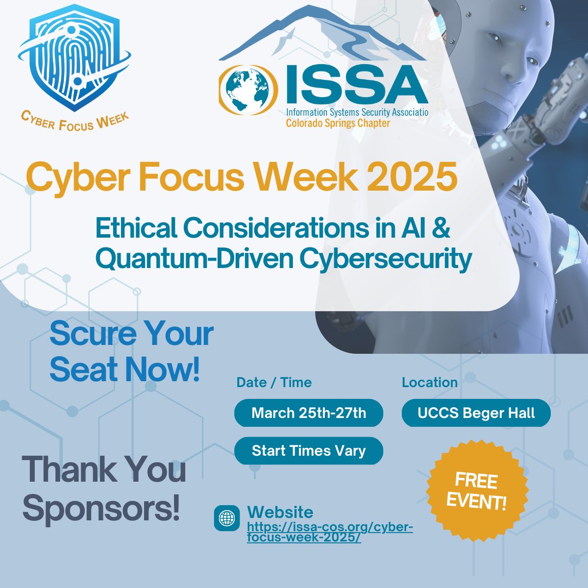 📣 CYBER FOCUS WEEK... - Colorado Springs Chapter of the ISSA | Facebook