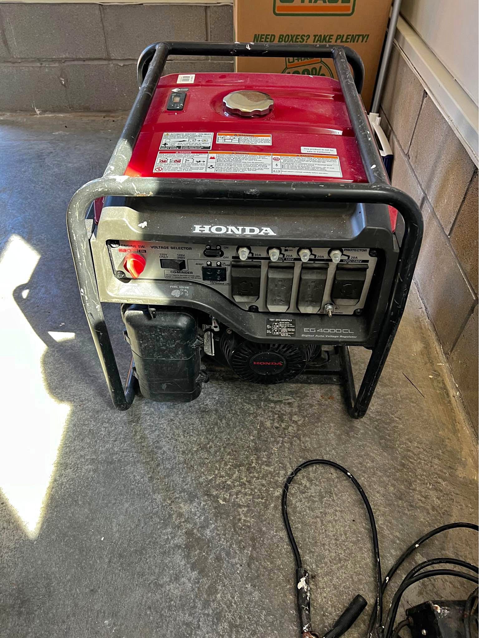 Honda EG 4000 CL generator - Miscellaneous Tools - Raleigh, West ...