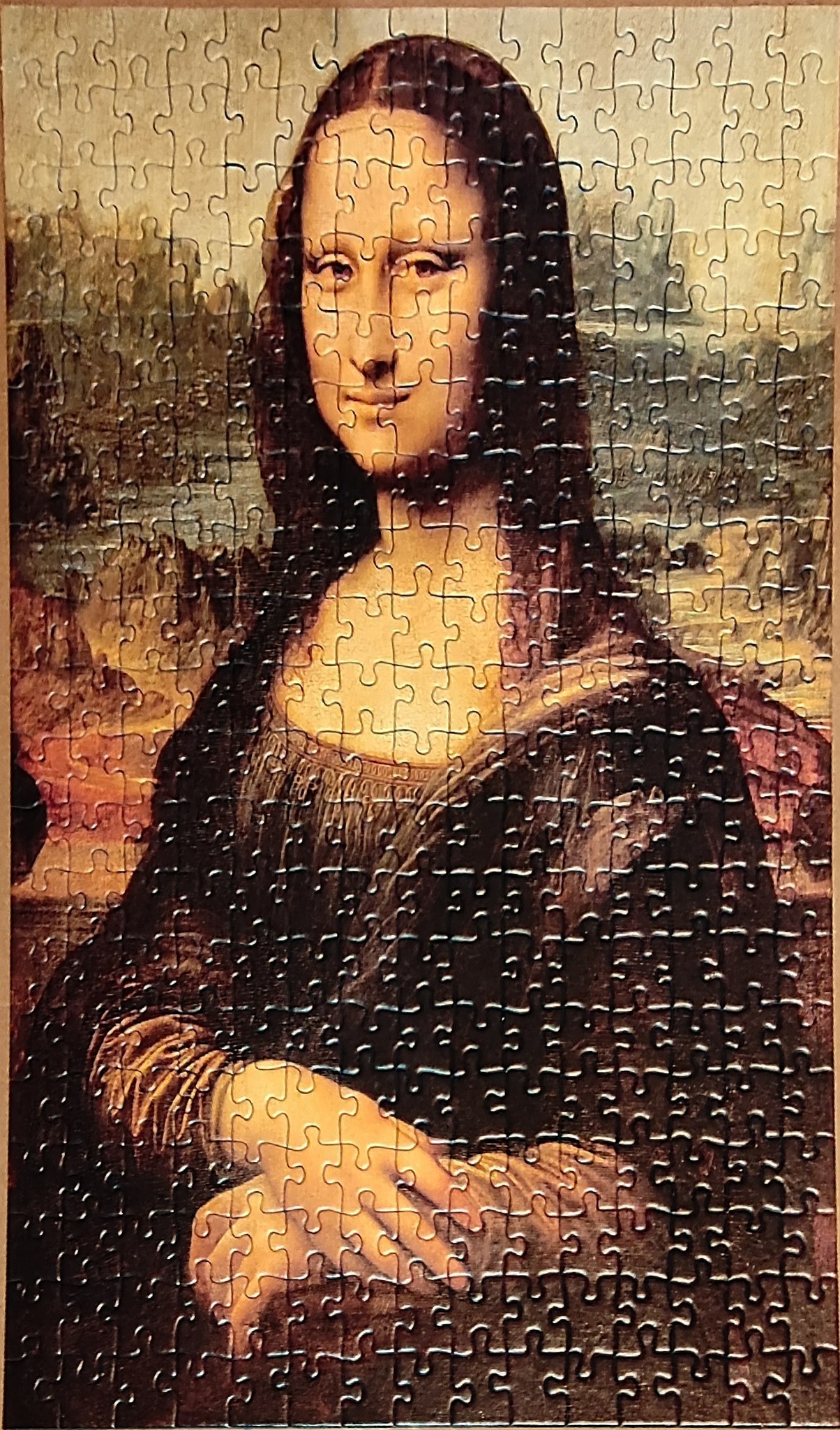 Finished this one today. 500 piece Mona Lisa Photomosaics by