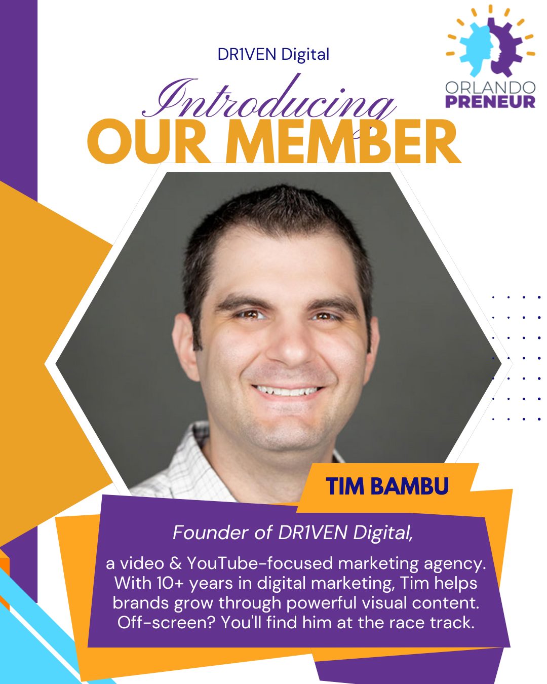 Virtual - Member Spotlight: Tim Bambu from DR1VEN Digital Meet Tim ...
