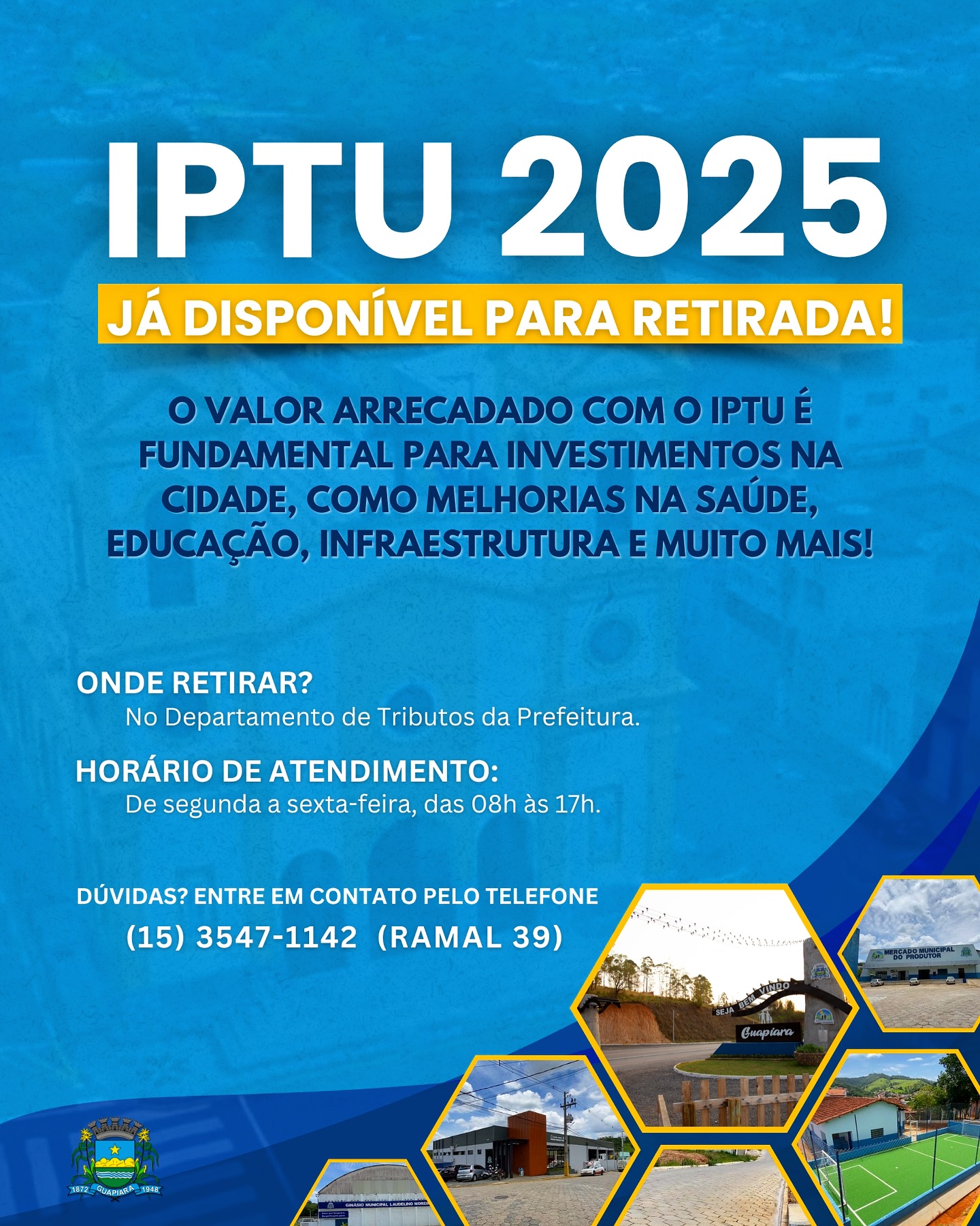 Prefeitura - IPTU 2025 – JÁ DISPONÍVEL! 📢 Já está disponível para ...