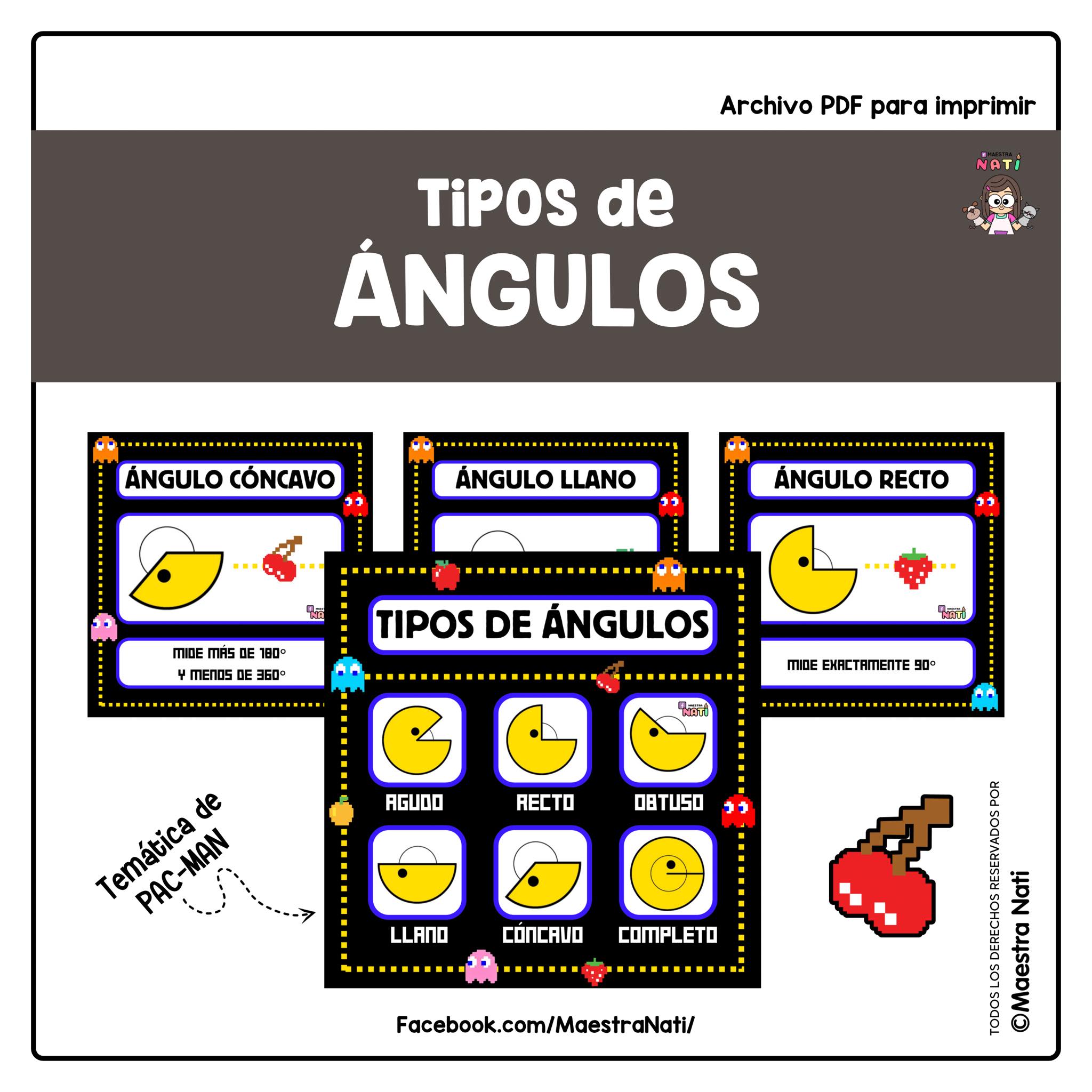 Maestra Nati - ¡Flashcards de los tipos de ángulos con... | Facebook