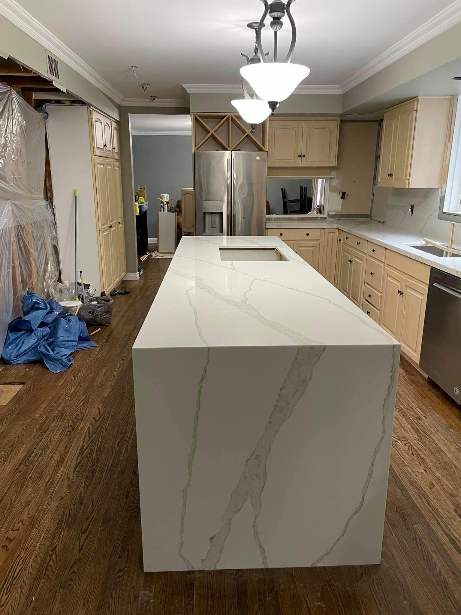 Granite Quartz Quartzite countertops with sinks - Kitchen Islands