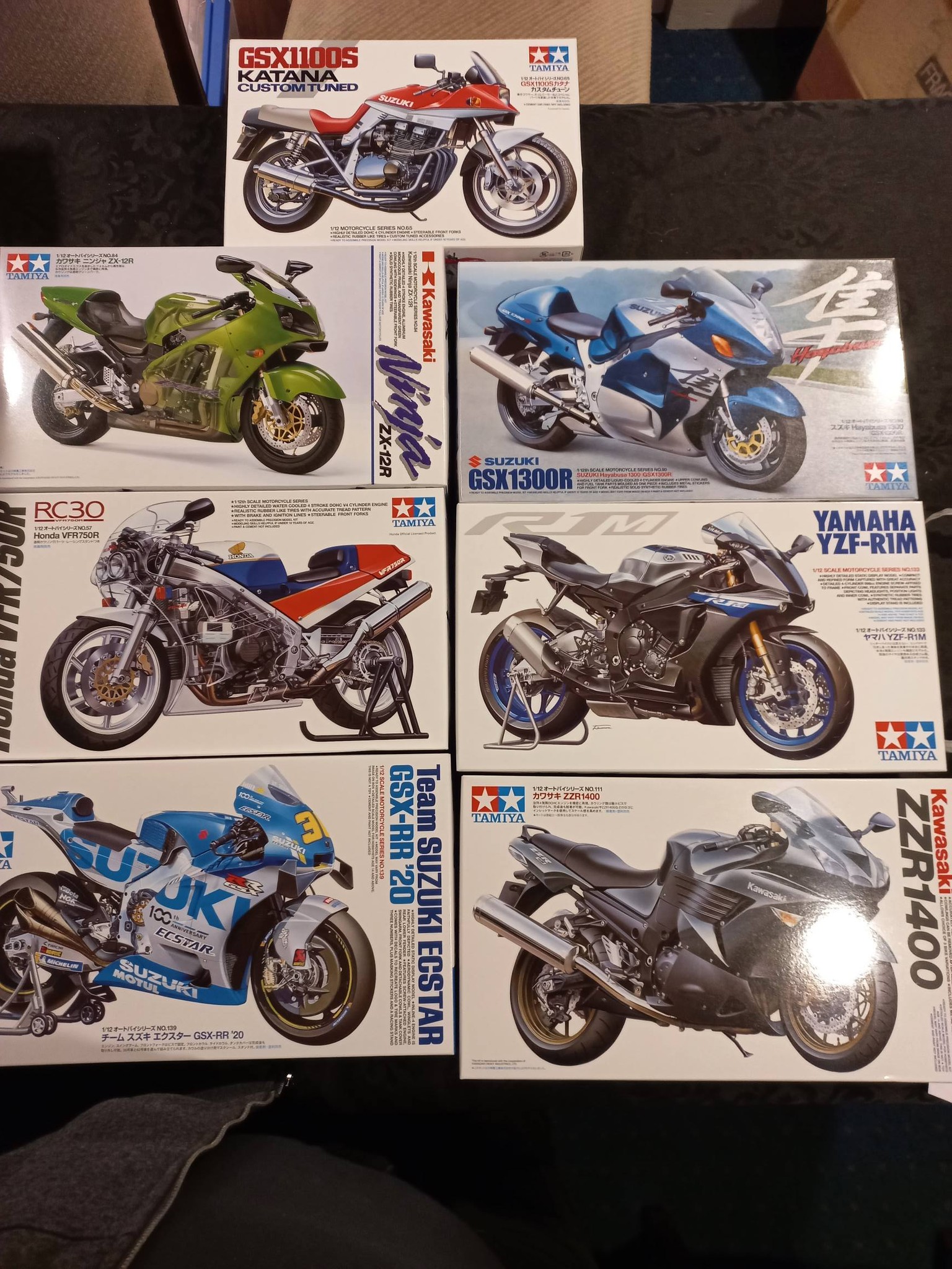 ま New Tamiya paint and motorcycle models at Dunedin Models and Games