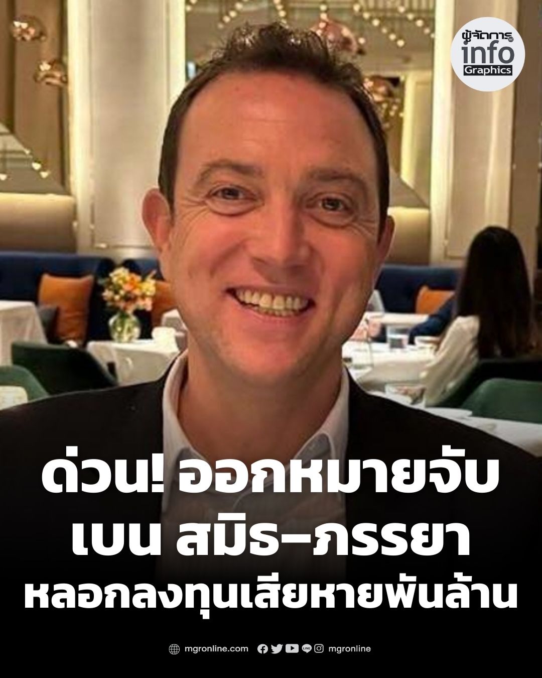 รวบรวมหลักฐานชัด ศาลไฟเขียวหมายจับ “เบน... - MGR Infographics | Facebook