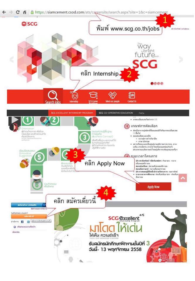 SCG Careers - วิธีการสมัครทาง www.scg.co.th/jobs... | Facebook