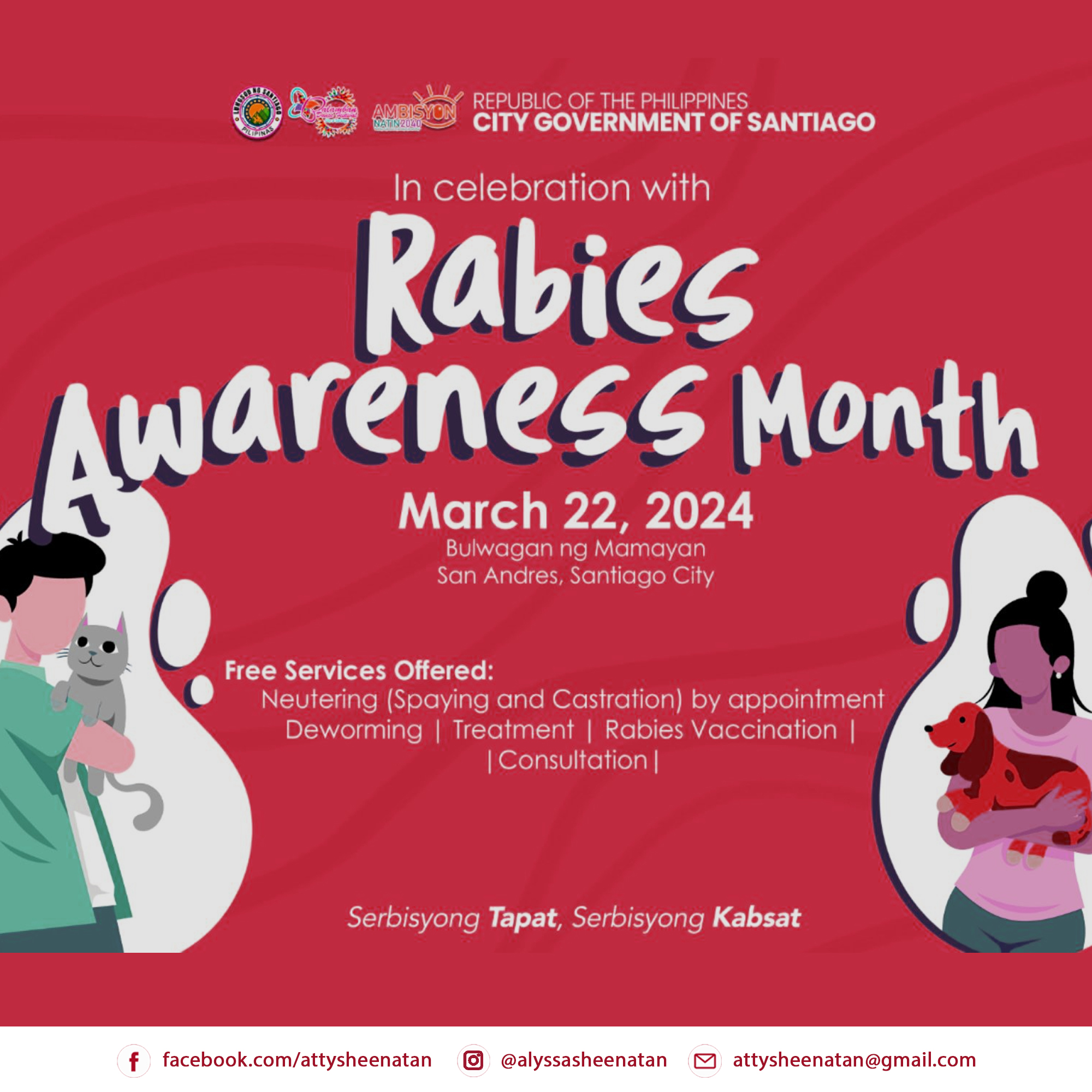 Atty. - Tayo po ay nakikiisa sa pagdiriwang ng Rabies Awareness Month ...
