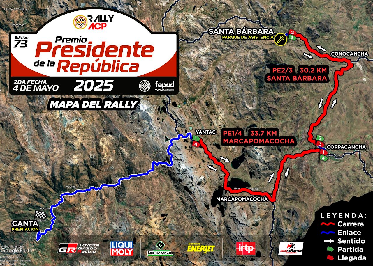 Automóvil - Les compartimos el mapa general del Premio Presidente de la ...