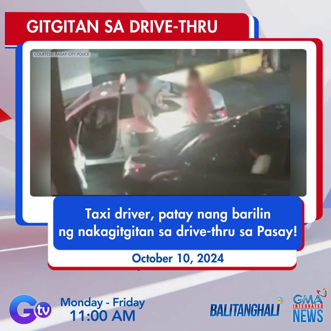 GMA News - Isang taxi driver ang patay nang barilin ng...