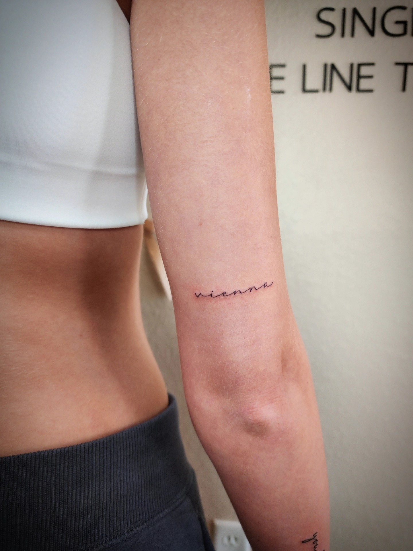 Shiny Ink Lounge client's first tattoos featuring French 'amour