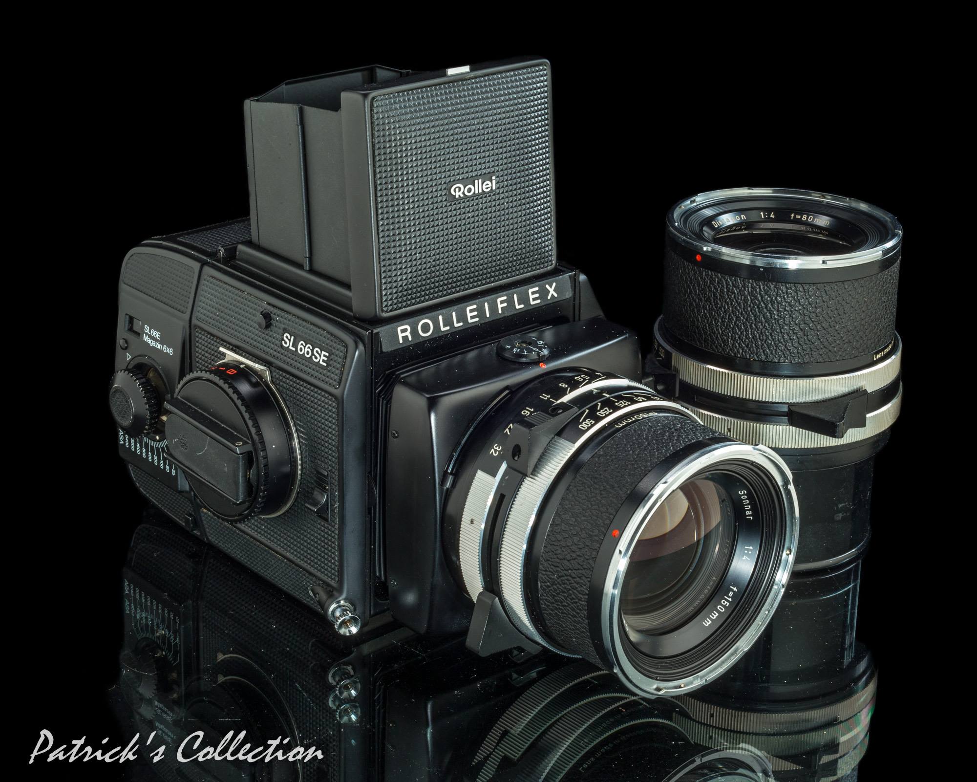 Rolleiflex SL66SE medium format camera with Distagon and Sonnar lenses
