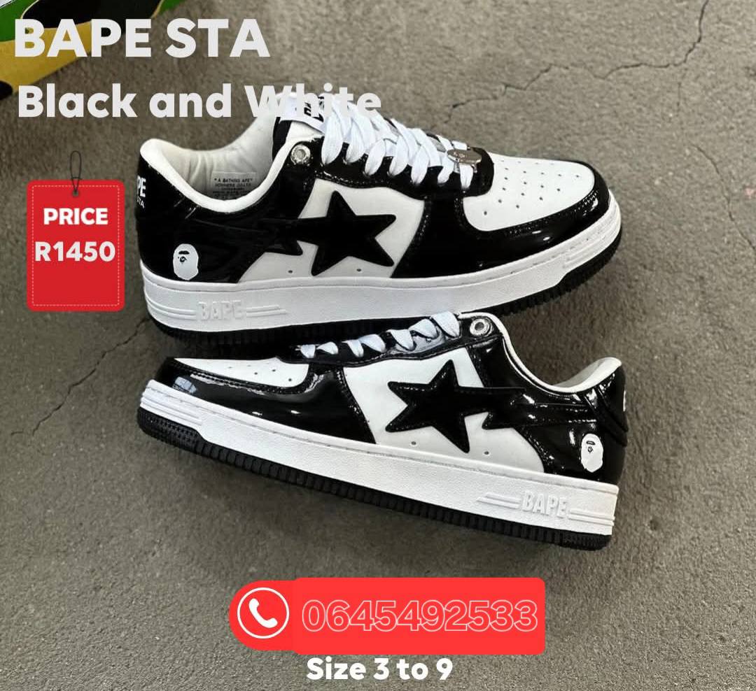 🔥 BAPE STA – BLACK & WHITE NOW... - Mordern Sneaker Plug .za | Facebook