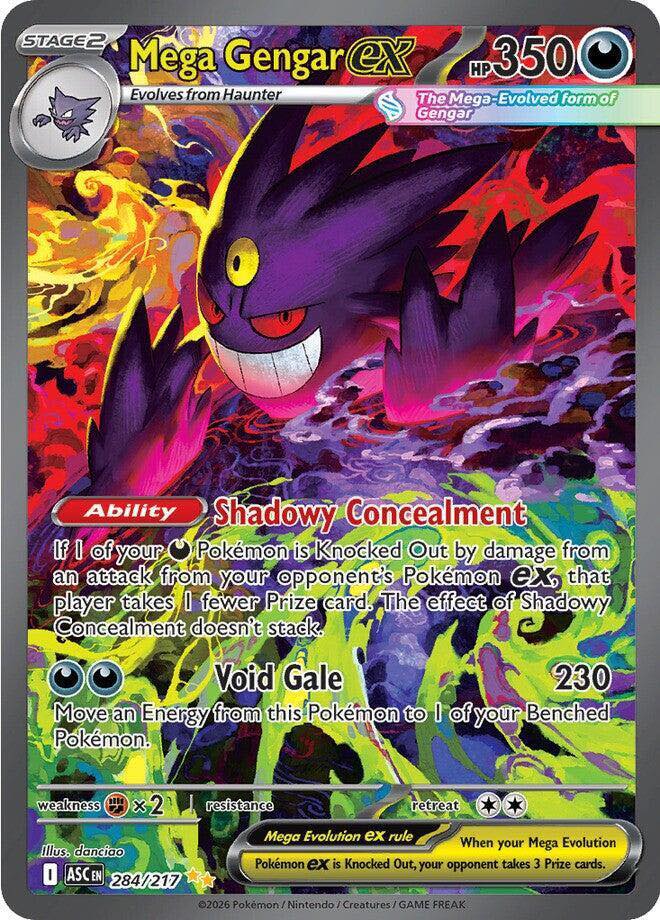 gengar pokemon card art EX 114/119 Full Ultra Rare Phantom Forces Ligh Preserved in a tamper Painted Gengar Card Alter :