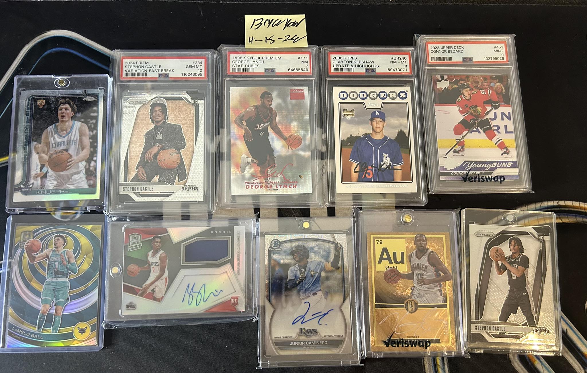 Sales post all prices shipped Kon refractor 120 Kershaw rookie 120 