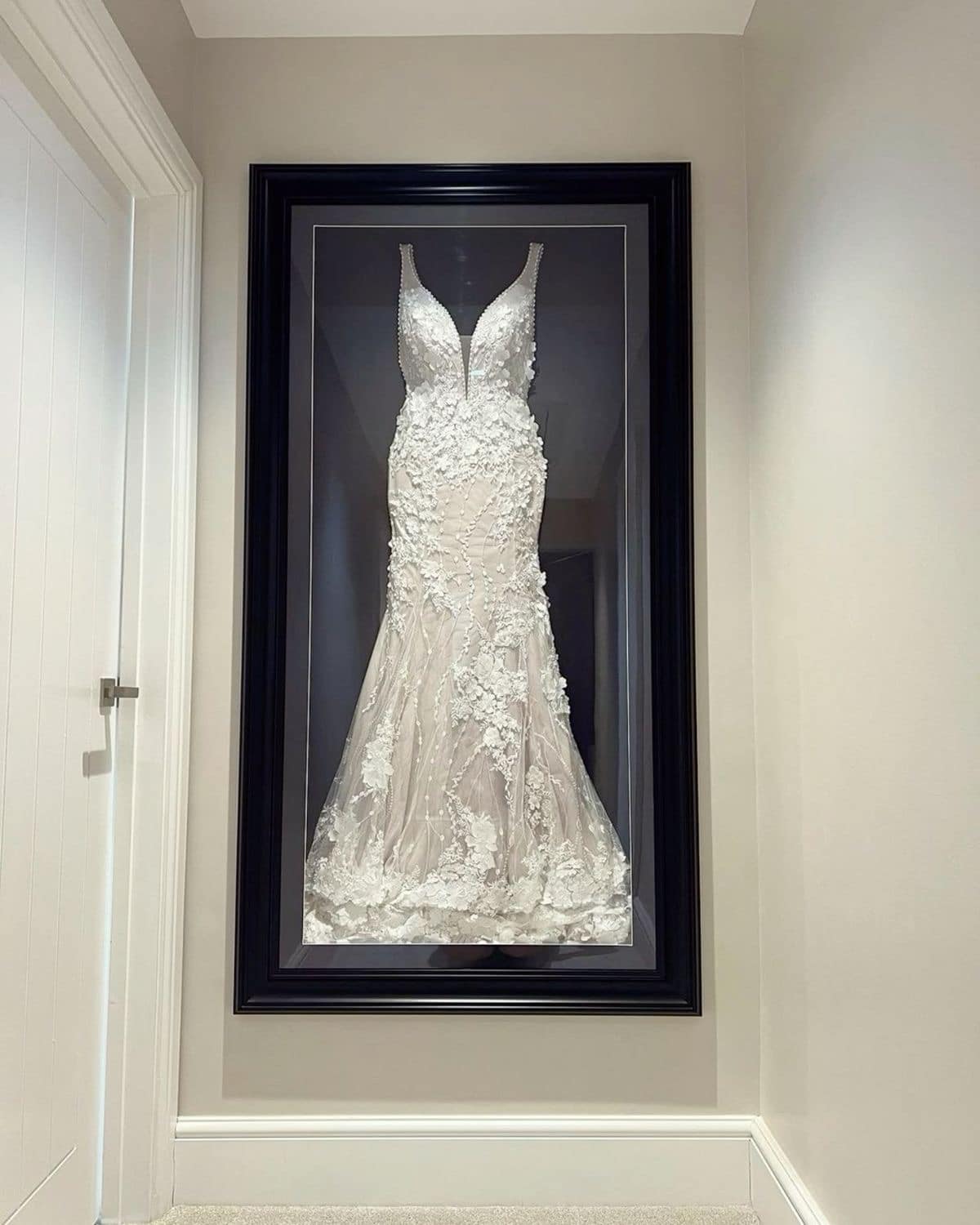 wedding dress frame How to your You will send your Color:Circe's Crown Gown and pant set Shadow box Fearne Cotton steps out