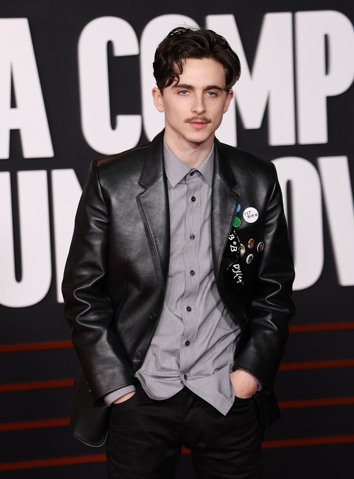 Esquire - Timothée Chalamet channeling Bob Dylan at last night