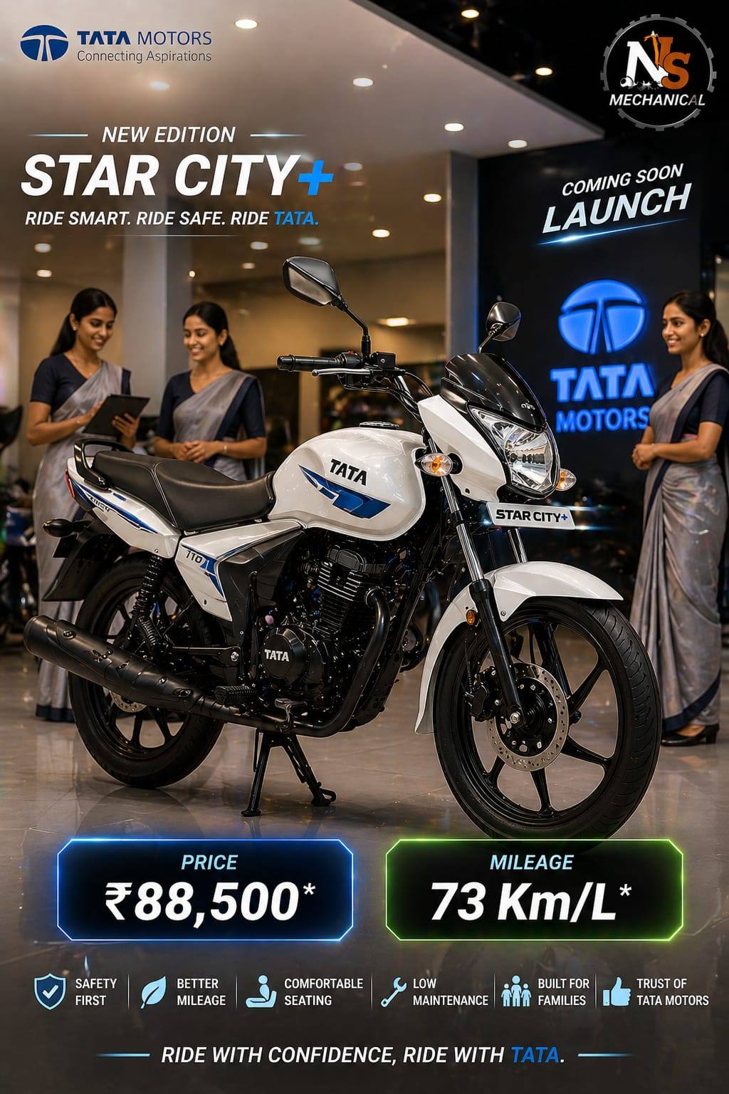 WELCOME 🤗 TATA MOTORCYCLE 🏍️ SHOWROOM ALL UP 💥 **Tata Motors