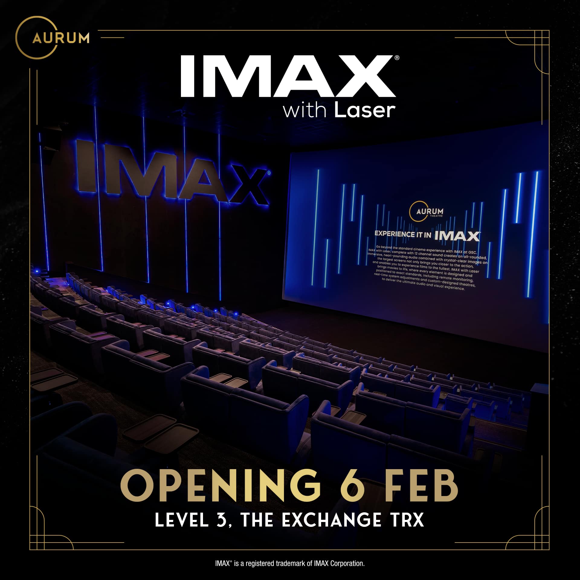 GSC - Welcome to Aurum Theatre's first IMAX, opening at... | Facebook