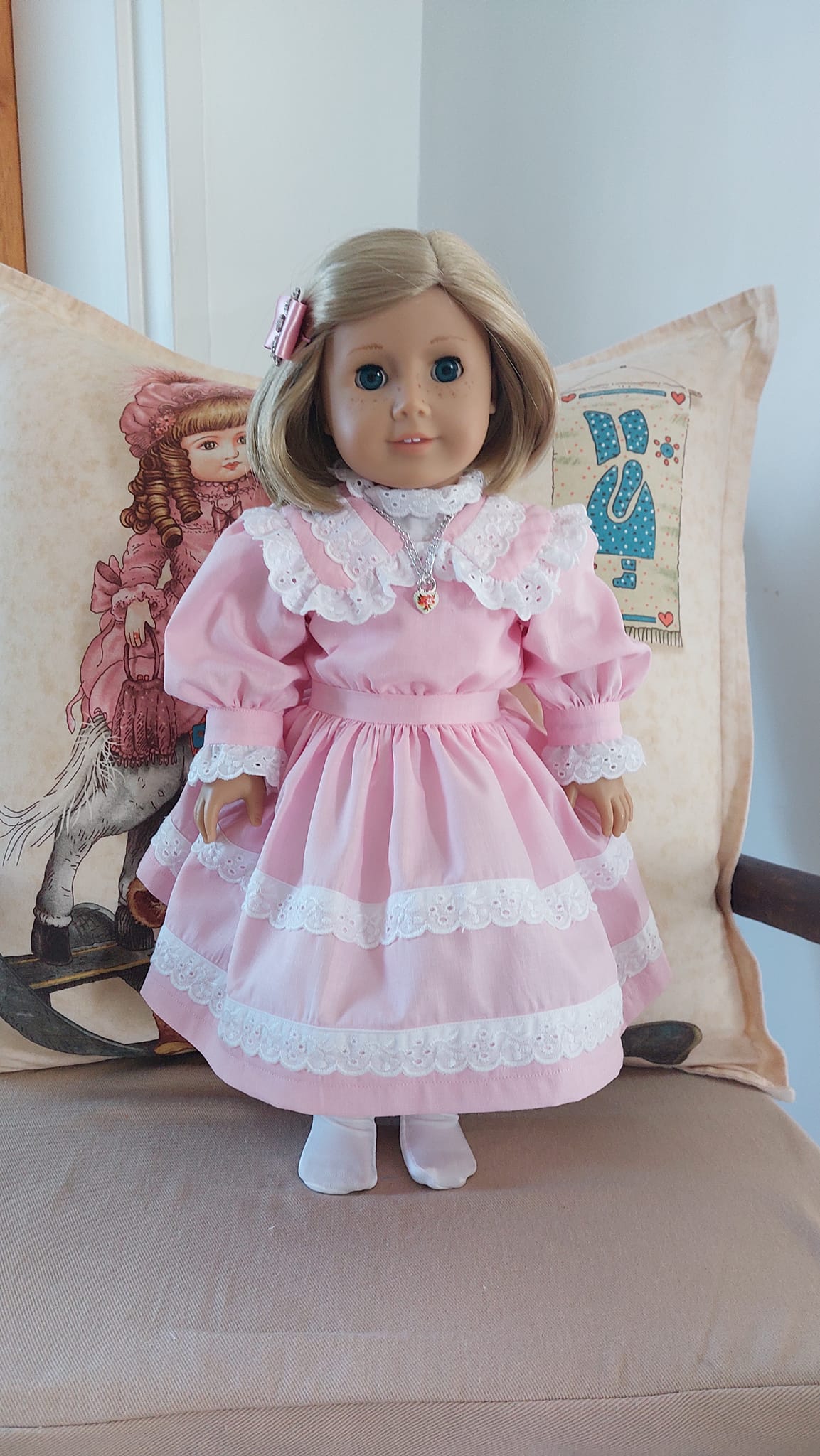 nellie pink dress american girl Party-Ready for 18-inch Dolls This authentic Pink Party-Ready Dress for 18-inch