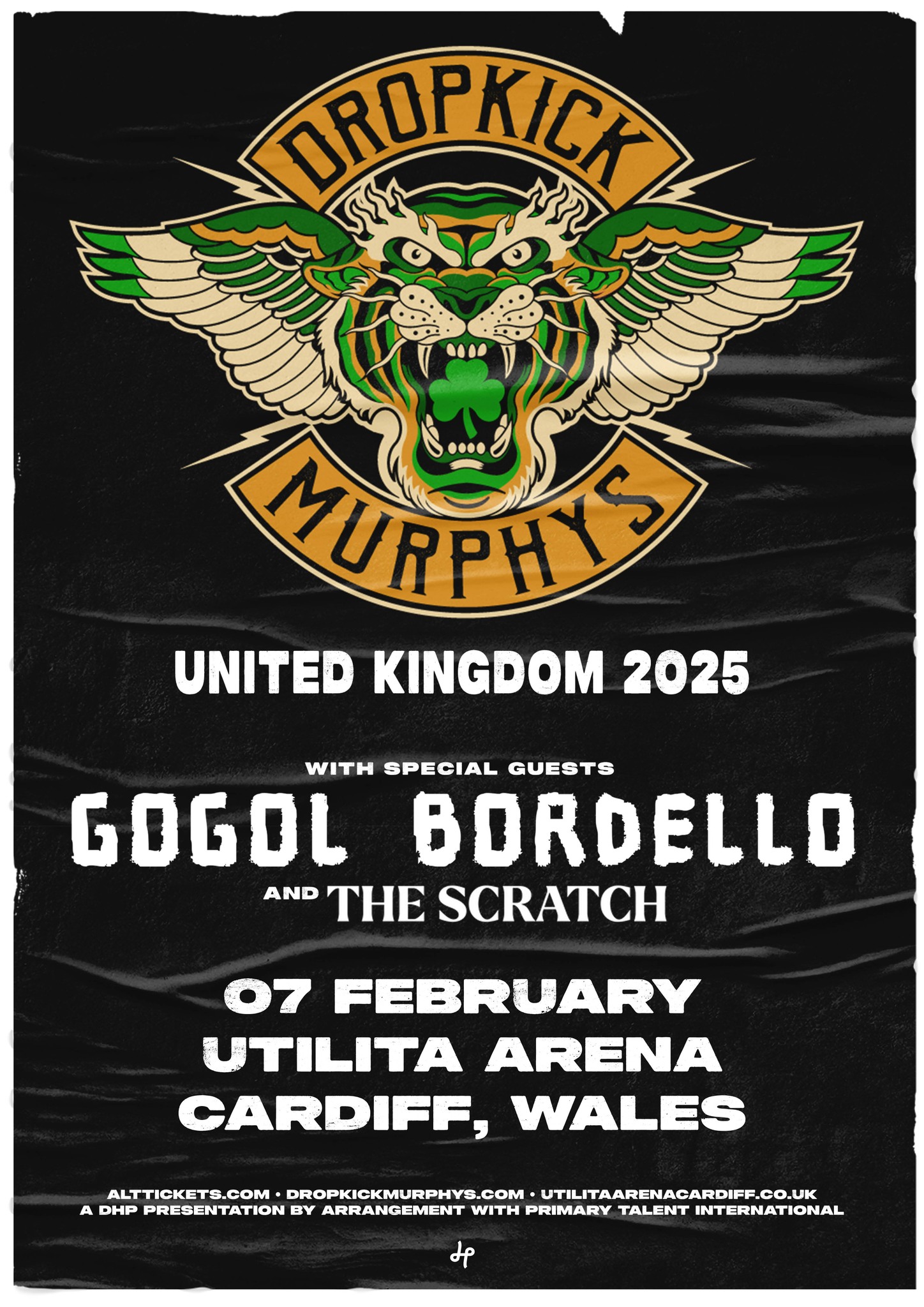 Who's coming to see Dropkick Murphys at the arena on 7 February
