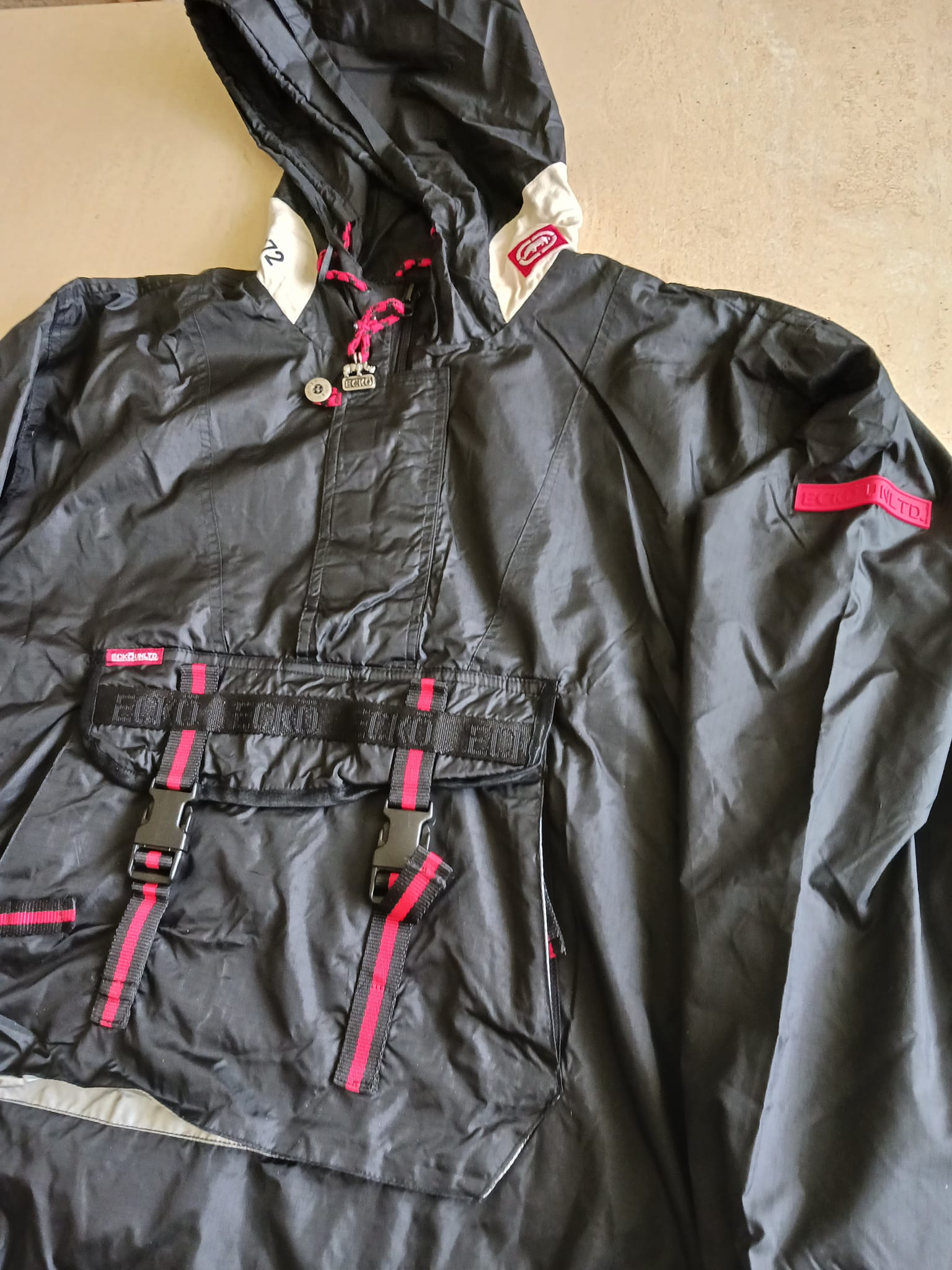 Vintage ECKO UNLTD Nylon Bboy Tech Anorak and Pants Set Collection 