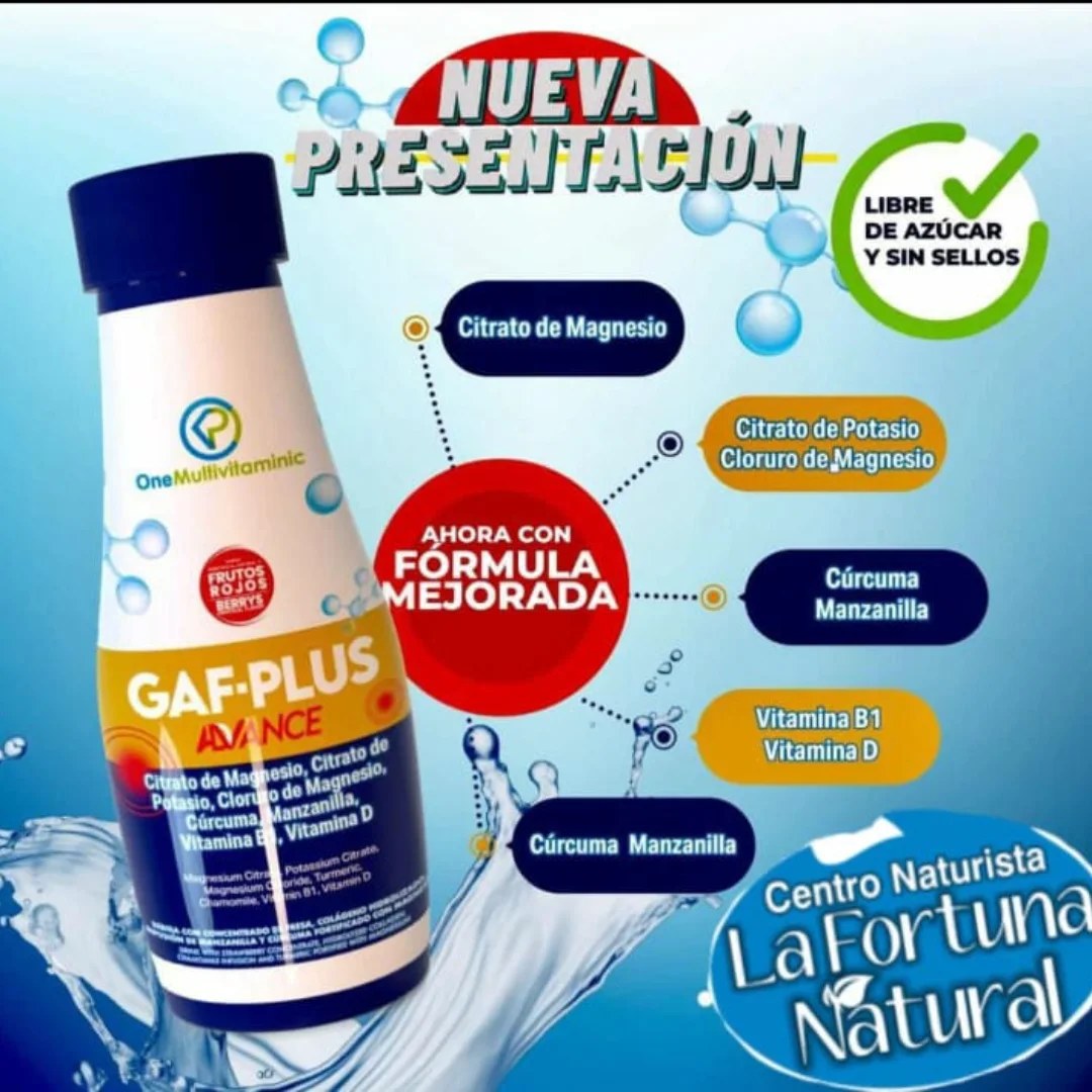 La - QUÉ ES GAF PLUS? Es una Bebida de sabor a fresa, Colágeno ...