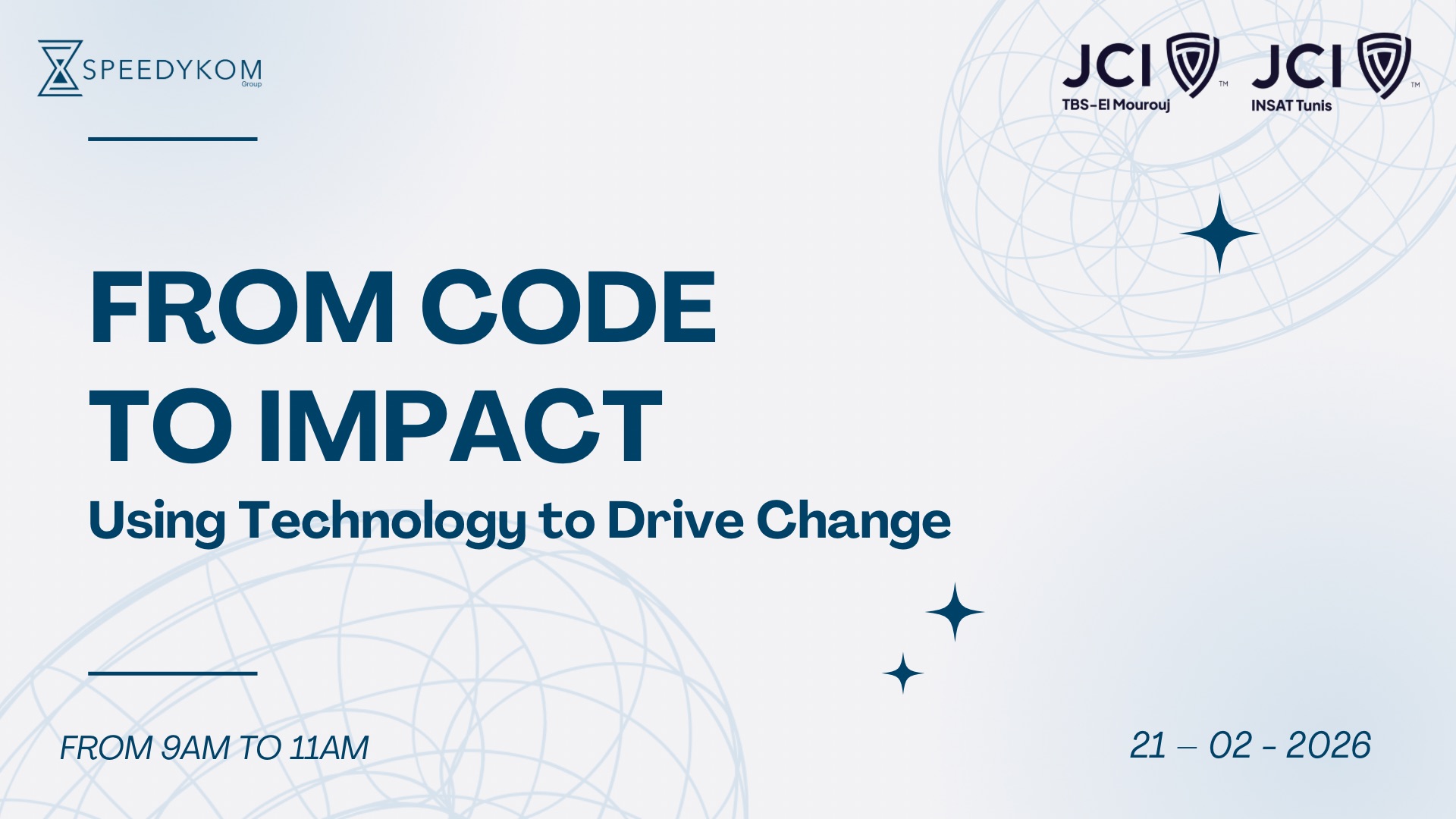 JCI - 🎤 Meet our speaker for From Code to Impact! We’re excited to ...