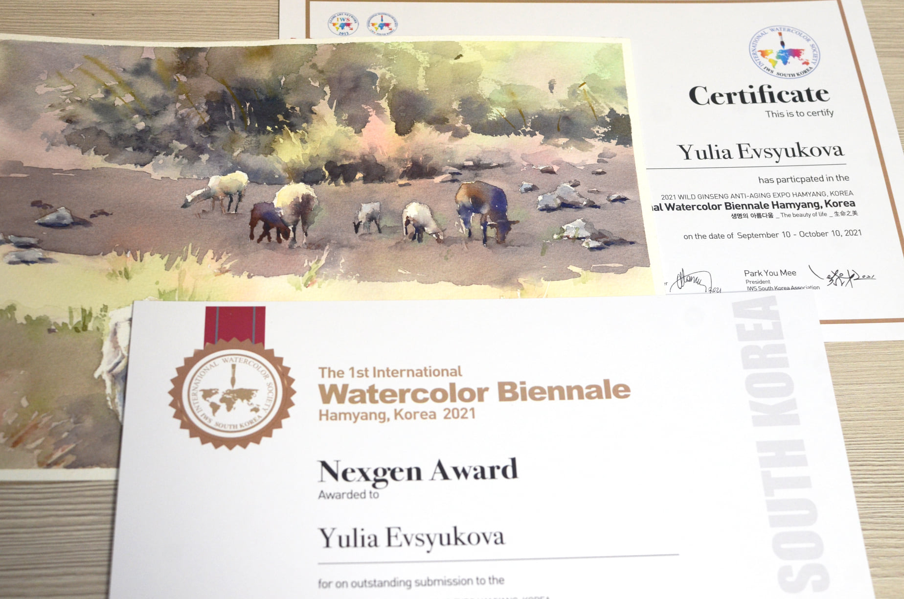 Airy Watercolor by Yulia Evsyukova