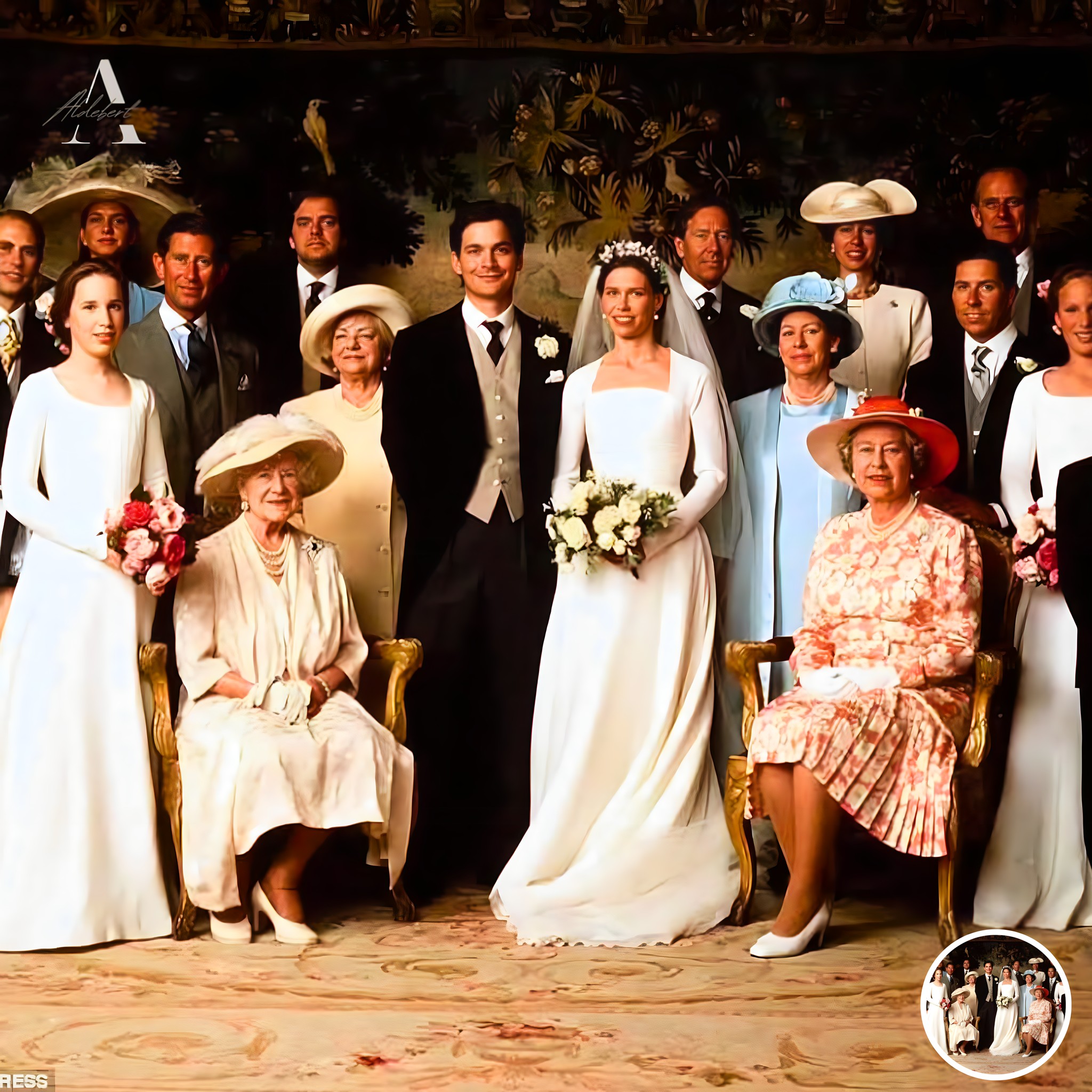 lady sarah armstrong jones wedding dress Armstrong-Jones marries Daniel Chatto lady sarah chatto husband
