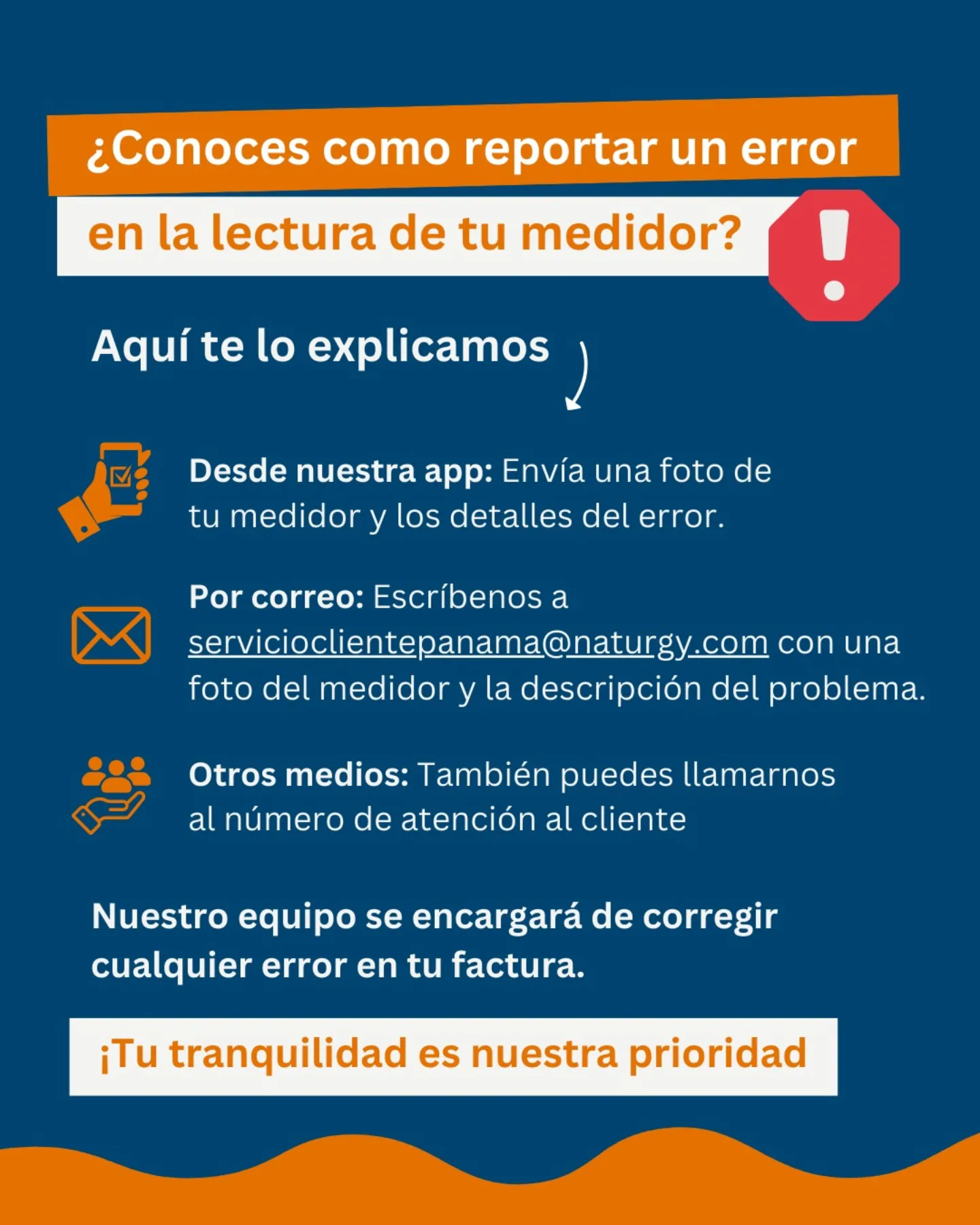 Naturgy - ¿Conoces cómo reportar un error en la lectura de tu factura ...