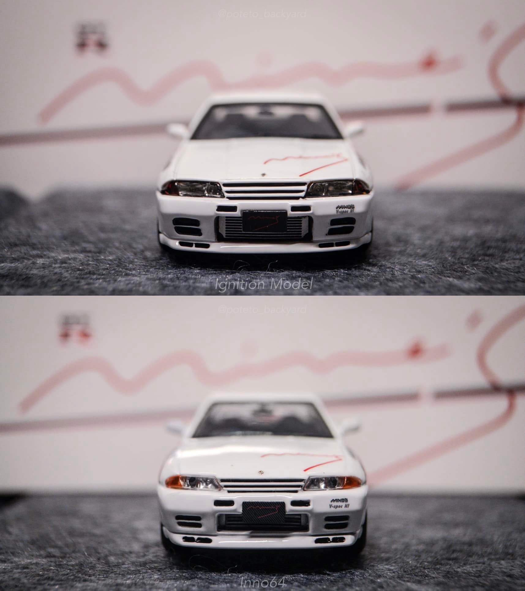 Comparison of Inno64 and Ignition Model Nissan Skyline GT-R R32 Mine's
