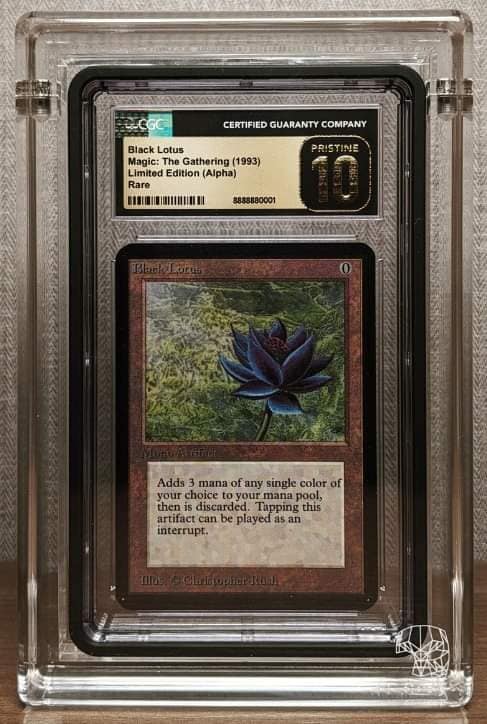 Final price for PSA 10 Alpha Black Lotus is 511K, highest price