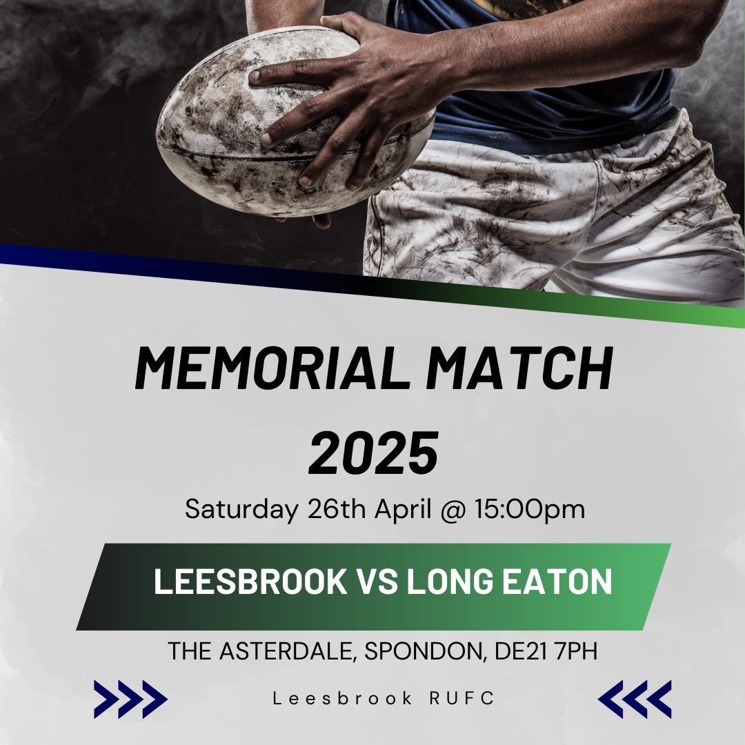 ‼️ MEMORIAL MATCH 2025 ‼️ Our... - Leesbrook rugby club | Facebook