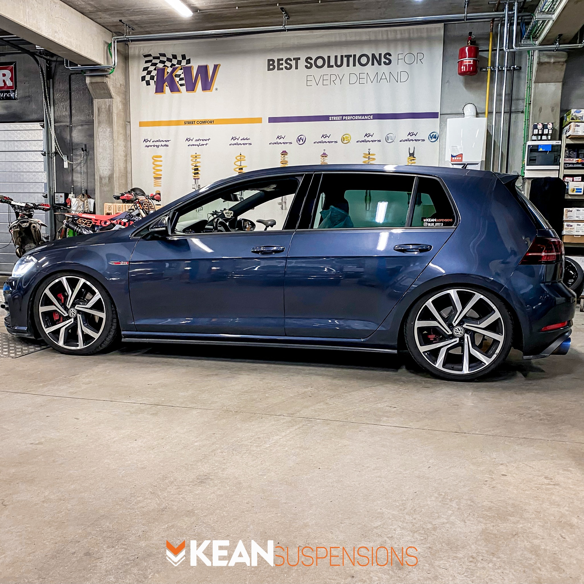 VOGTLAND SPORTLINE VW ゴルフ 7/7.5 R GTI KW VW Golf 7.5 GTI lowered on KW suspensions V3. Also installed a