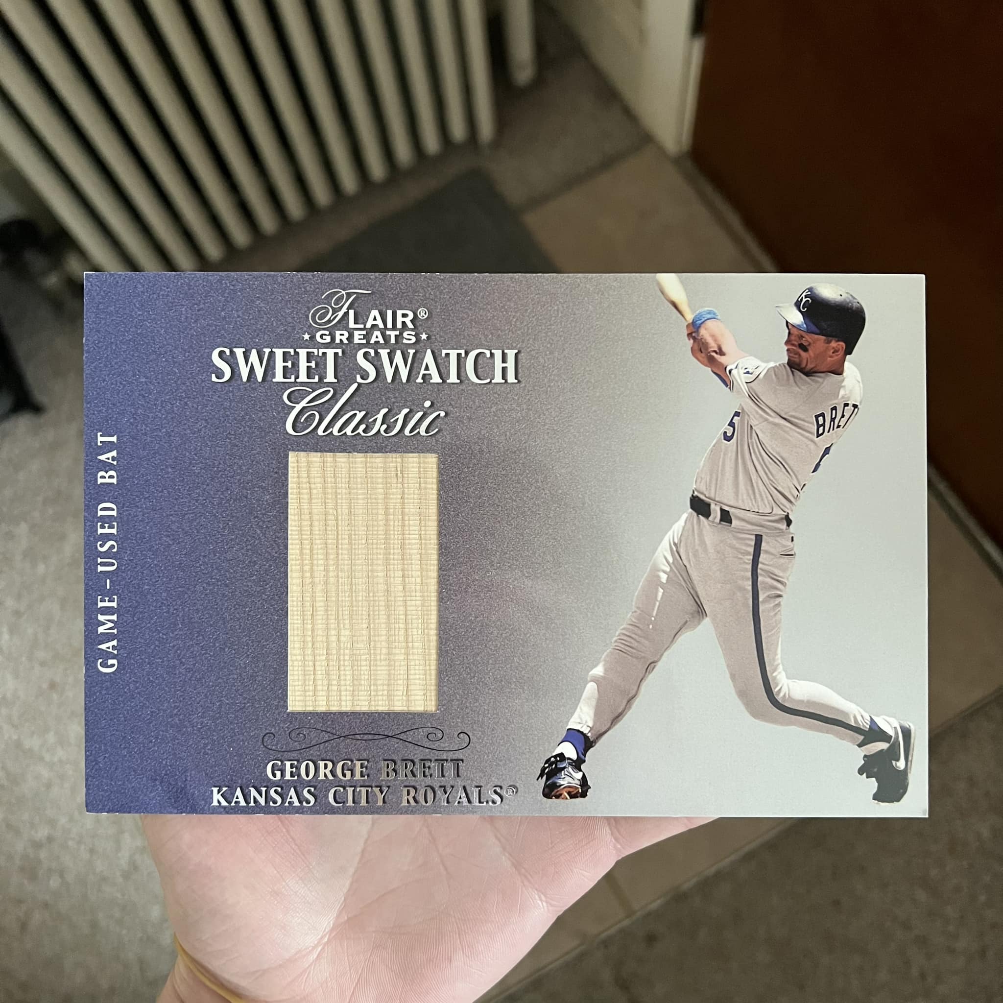Finding a George Brett relic in random sports card collections