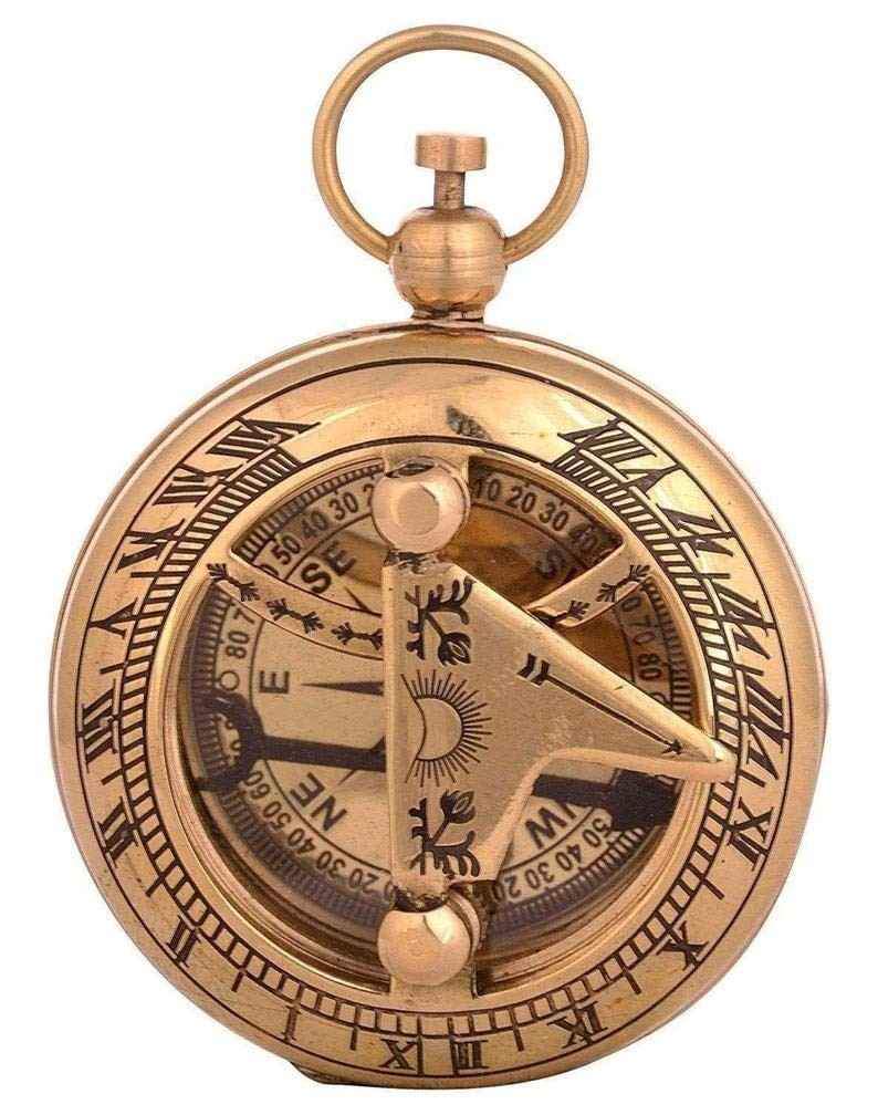 Brass pocket compass | vintage style compass | handmade compass ...