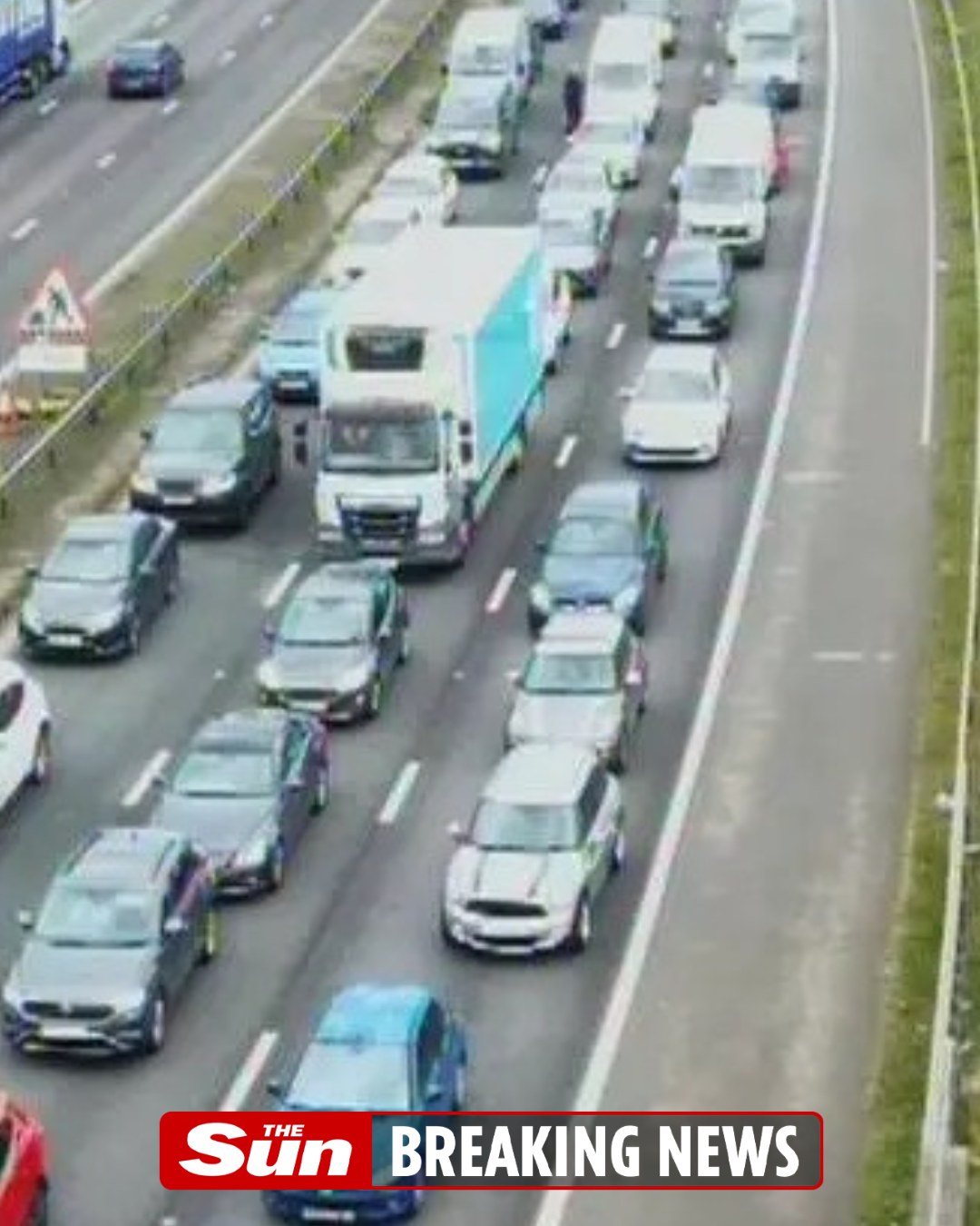 The Sun - Major motorway closed in both directions as air ambulance ...