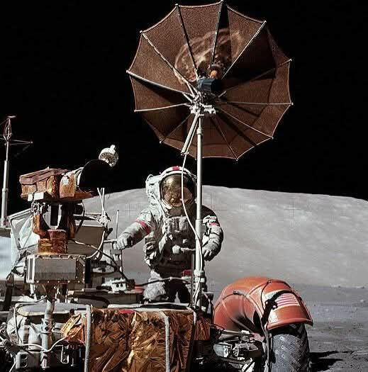 This is the Apollo 17 Lunar Roving that drove NASA astronauts Gene