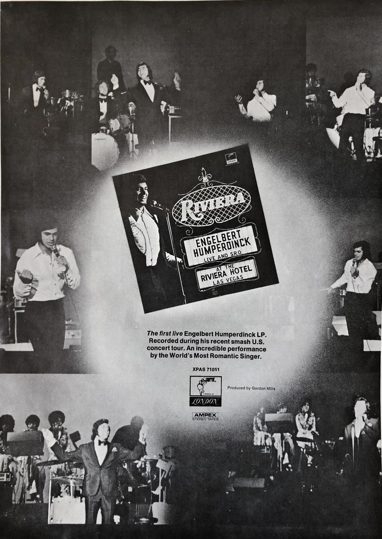 Engelbert Humperdinck live at Riviera Las Vegas 1971