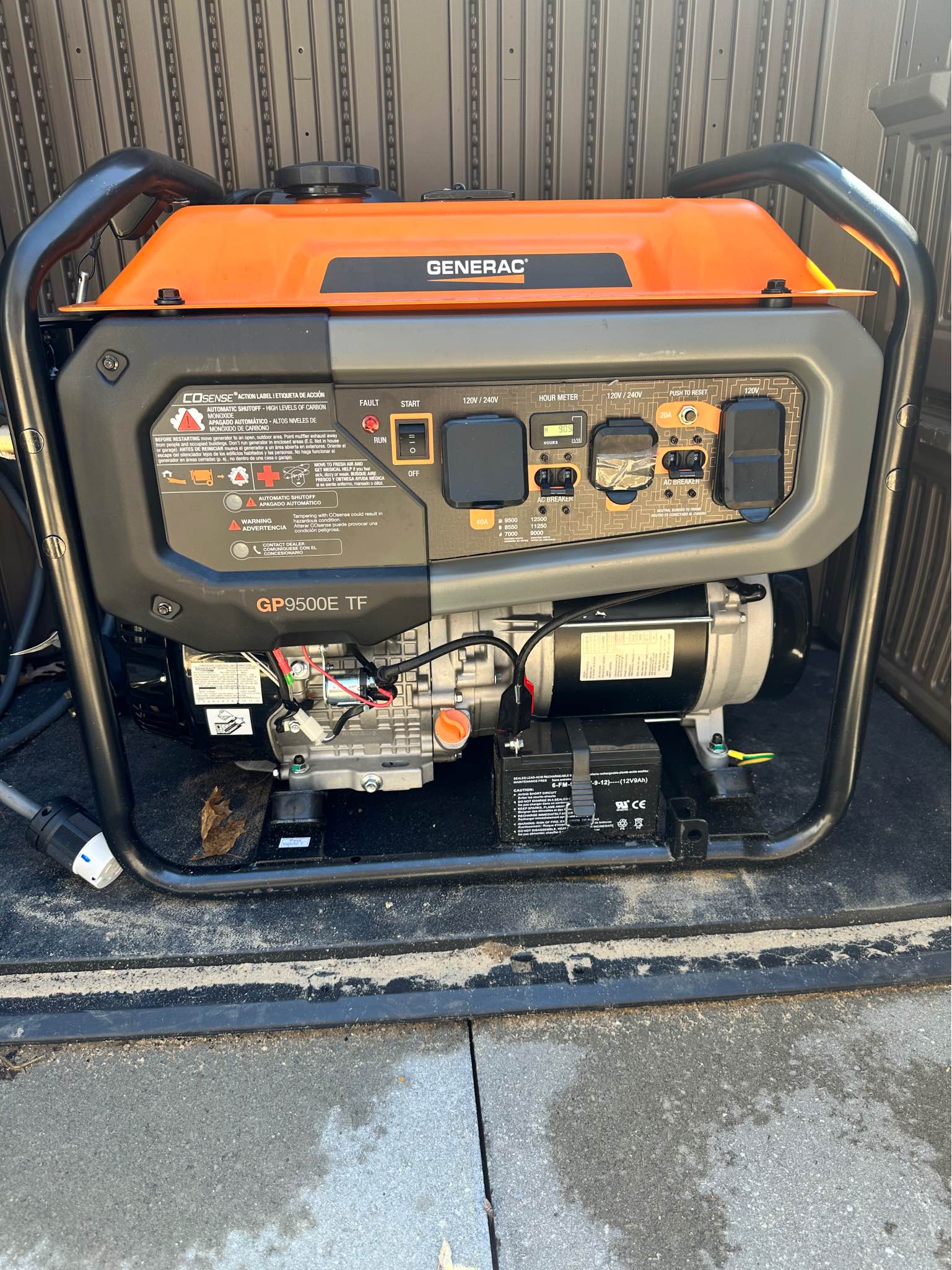 Generac 9500 dual fuel push button start Generator - Miscellaneous ...
