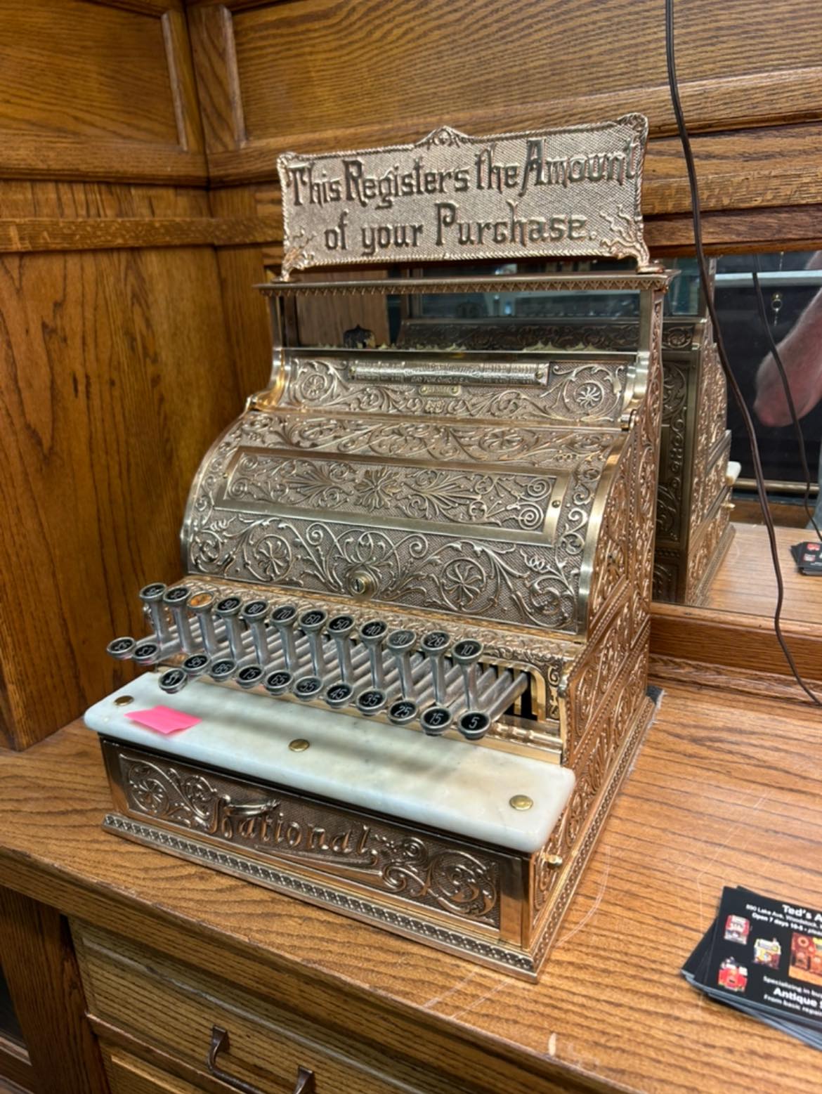 Is $299 a fair price for a vintage cash register with issues?