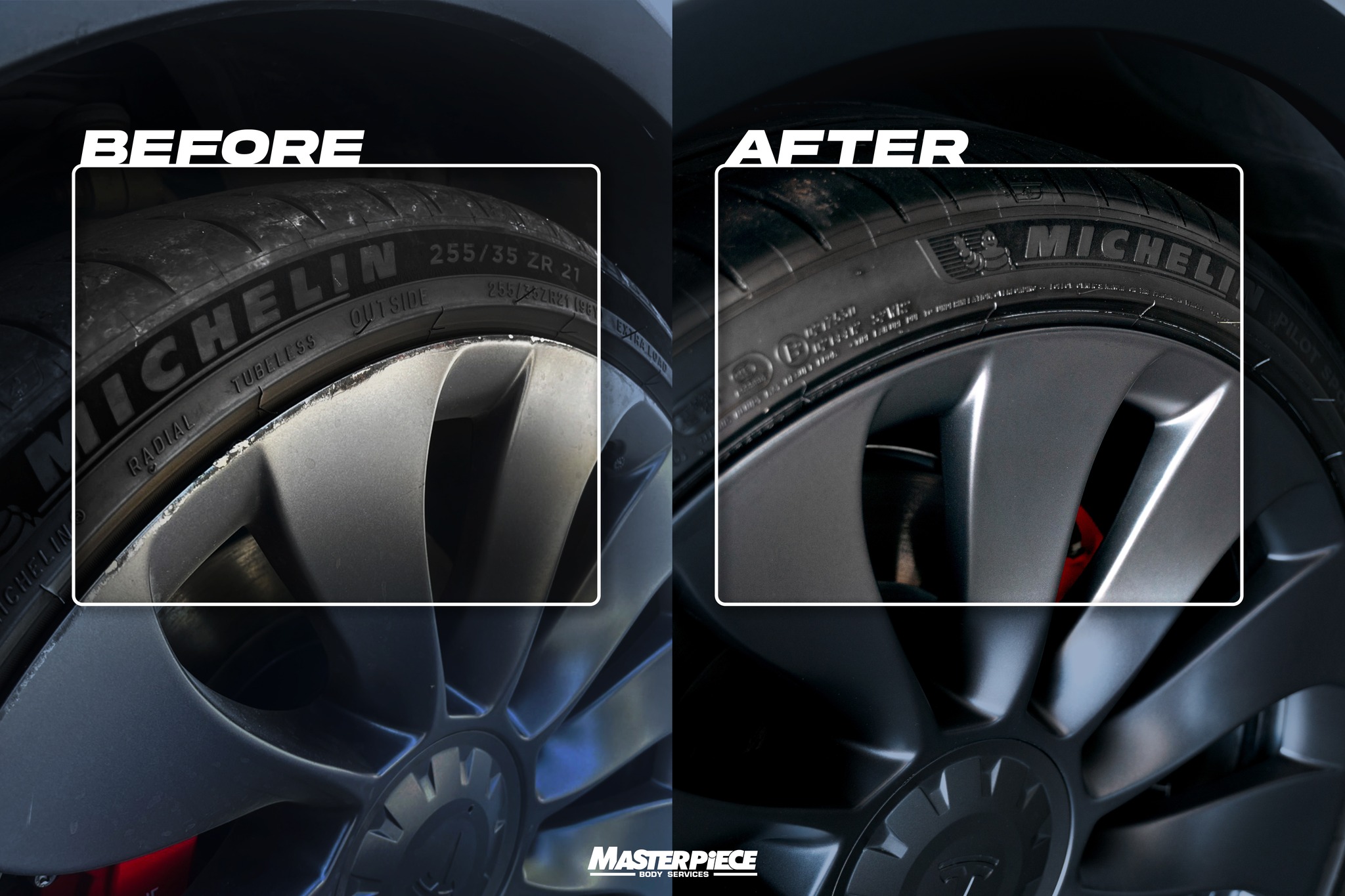 Masterpiece - From damaged to flawless in no time.🙌 ปัญหาล้อเบียดเป็น ...